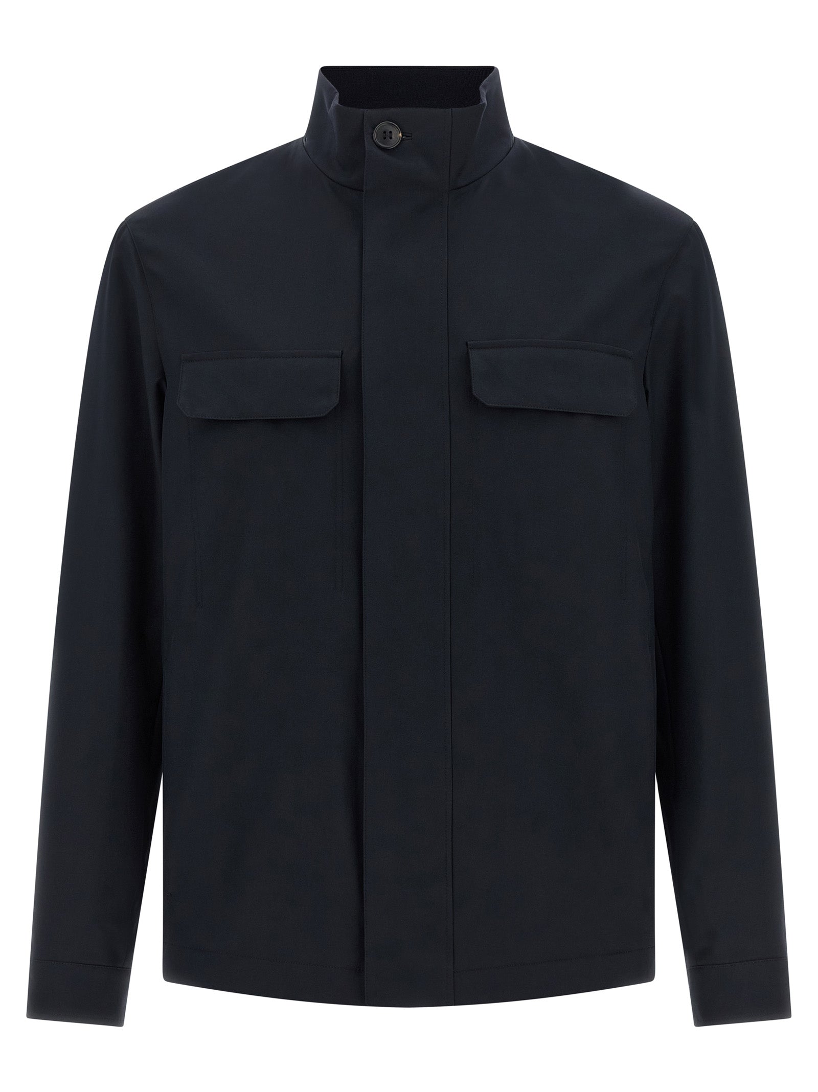 ZEGNA Blue Polyester Men's Jacket