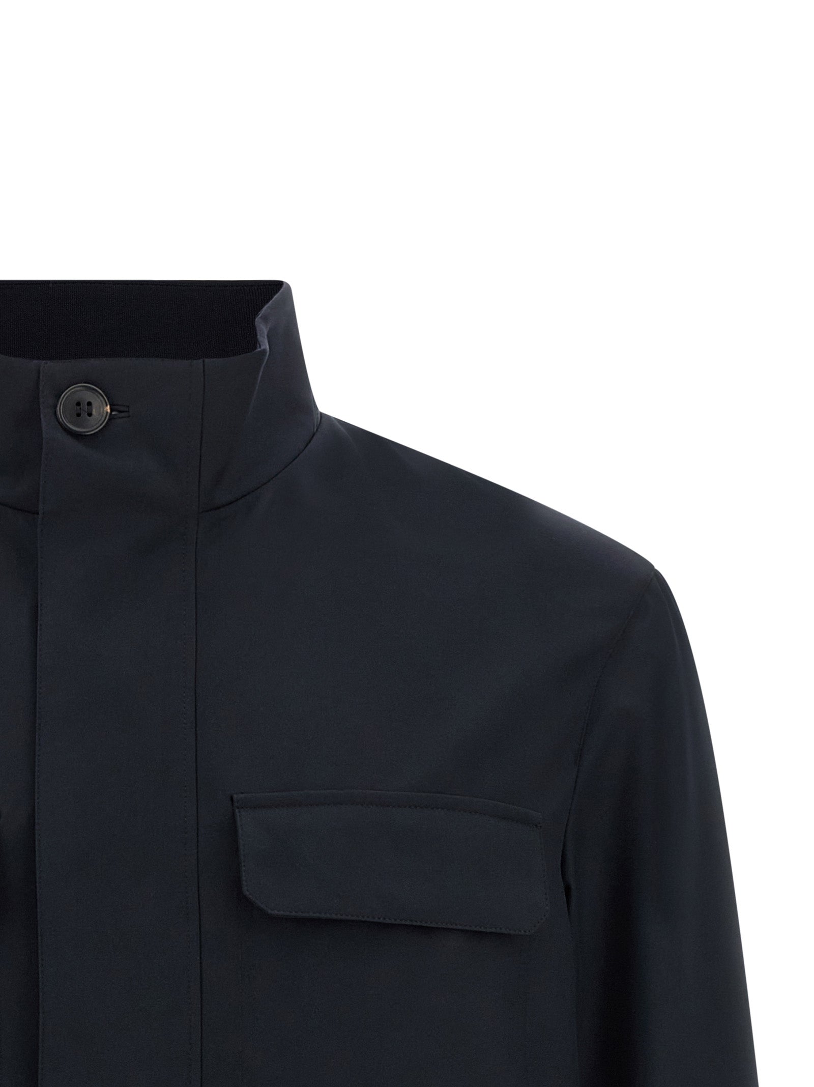ZEGNA Blue Polyester Men's Jacket