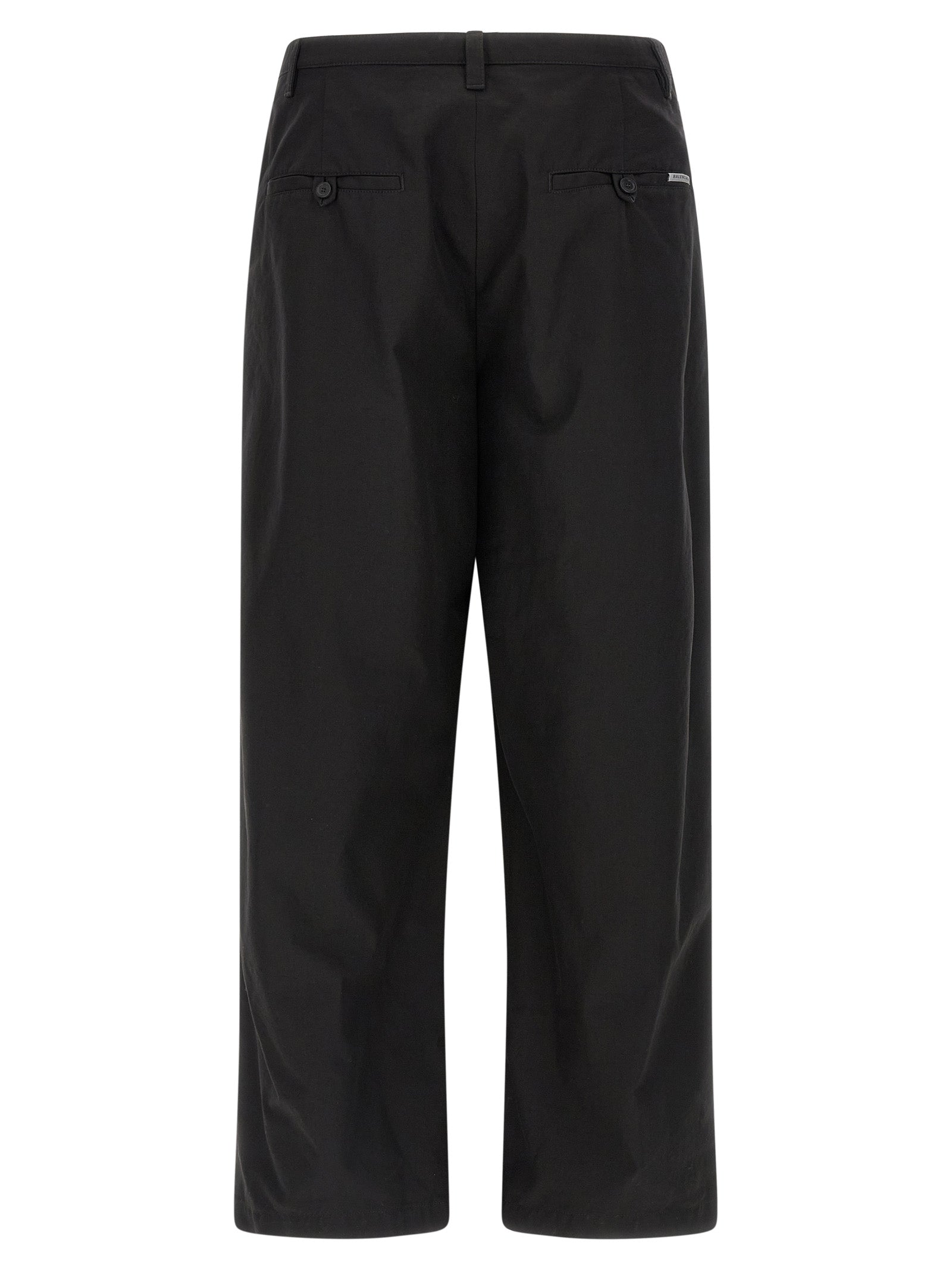 Balenciaga Black Cotton Chino Men's Pants