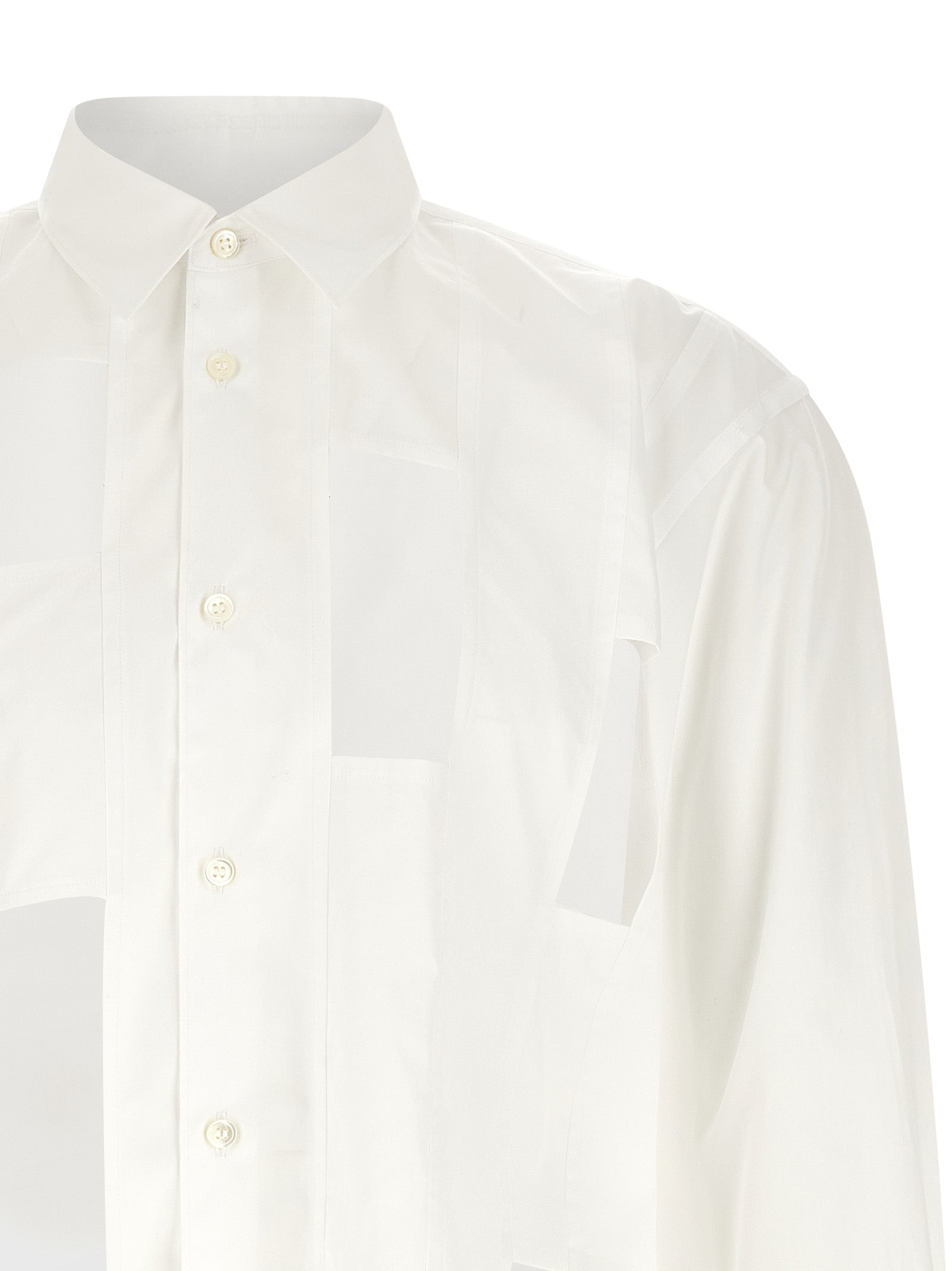 Comme Des Garçons White Cotton Men's Blouse