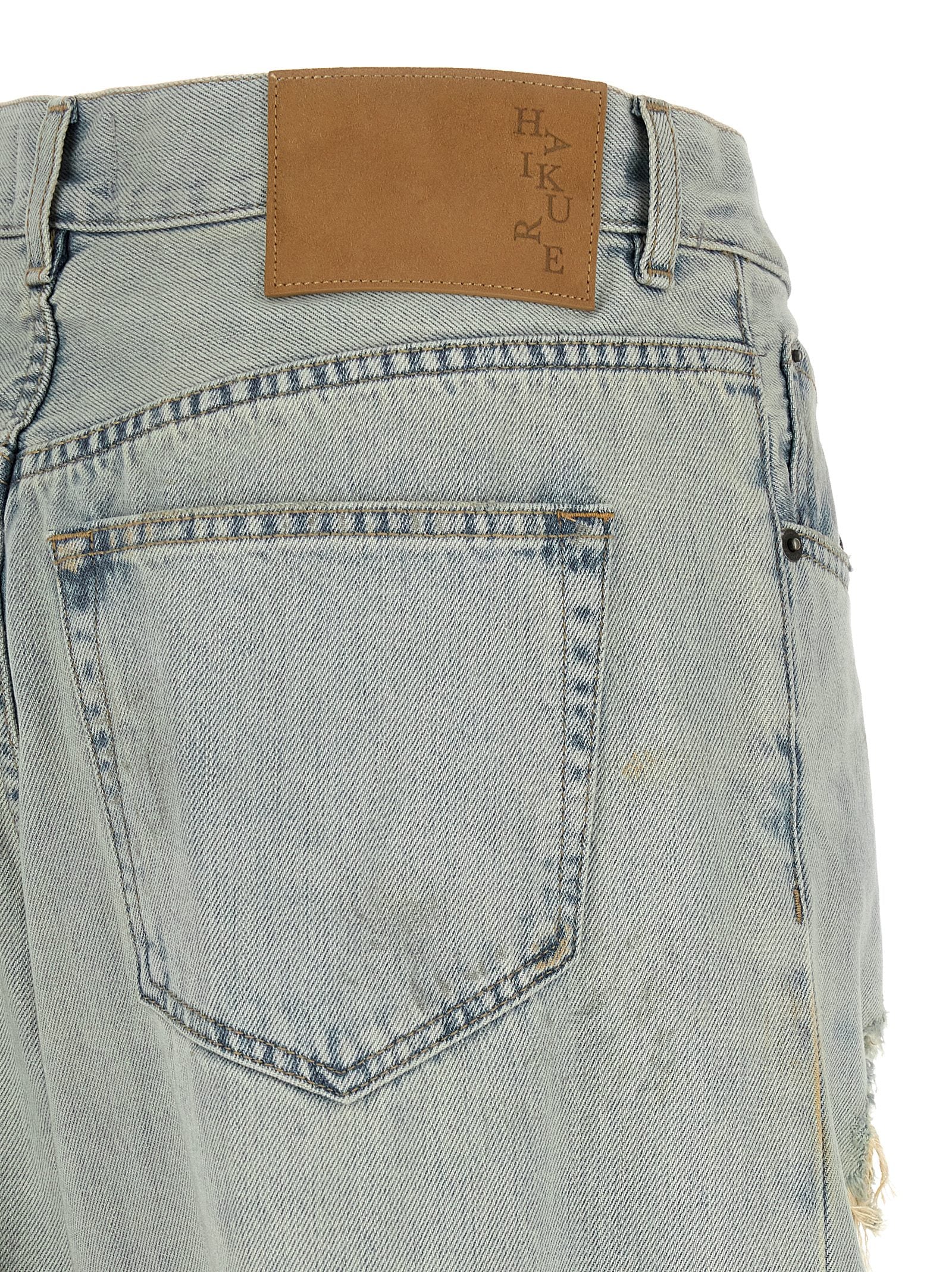 Haikure Blue Cotton Flared Women's Jeans