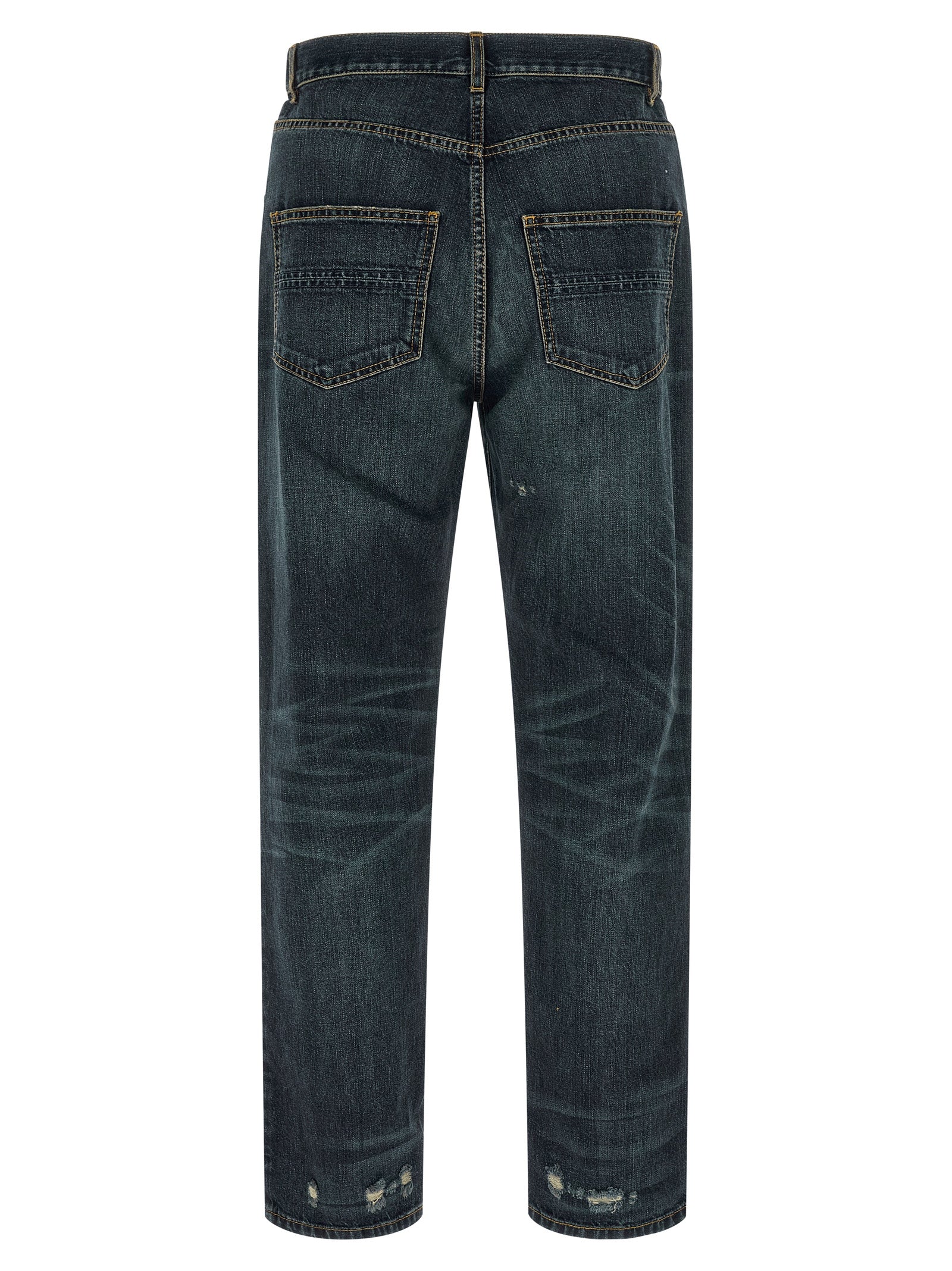 Namacheko Blue Cotton Straight-Leg Men's Jeans