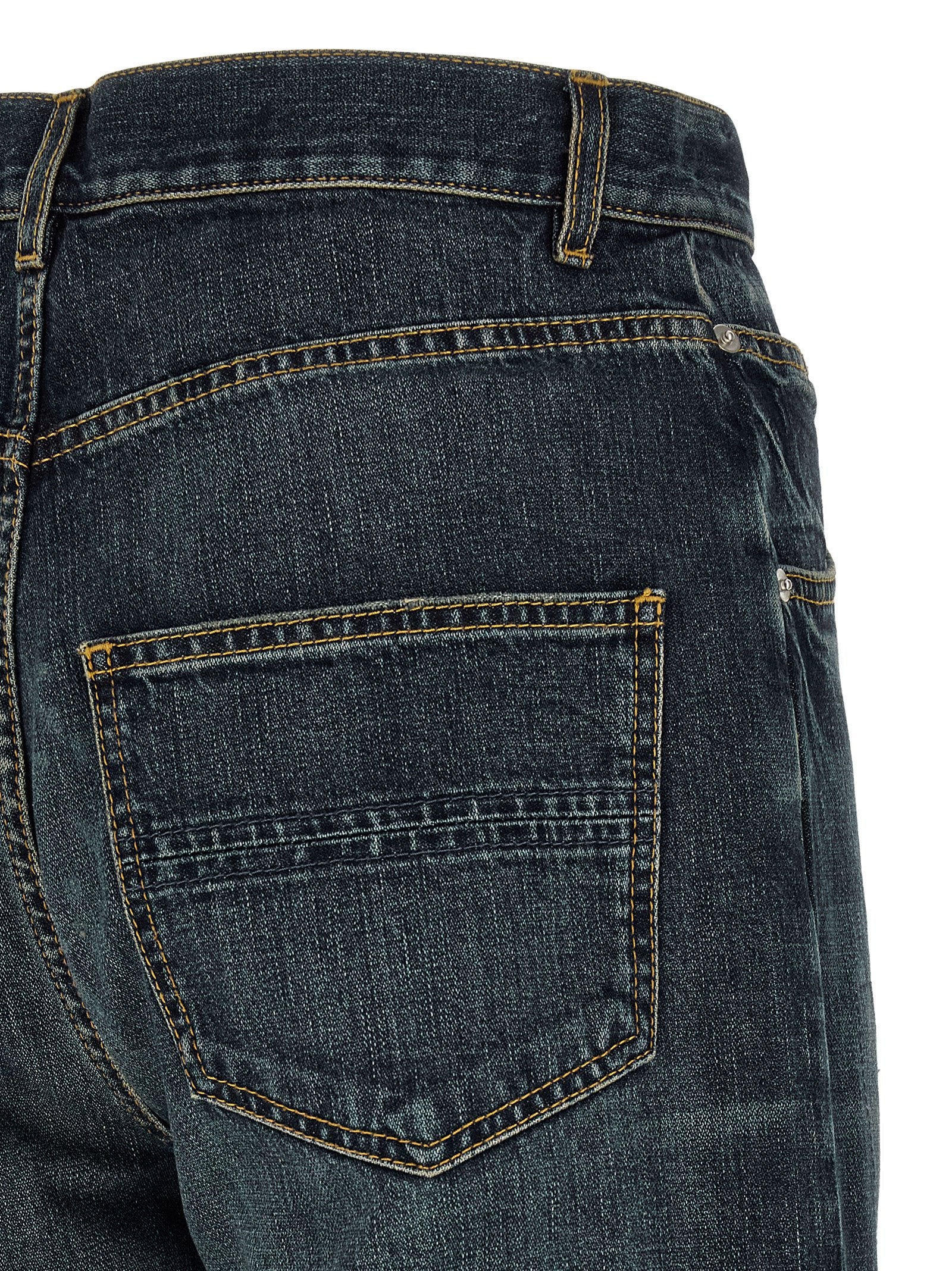 Namacheko Blue Cotton Straight-Leg Men's Jeans