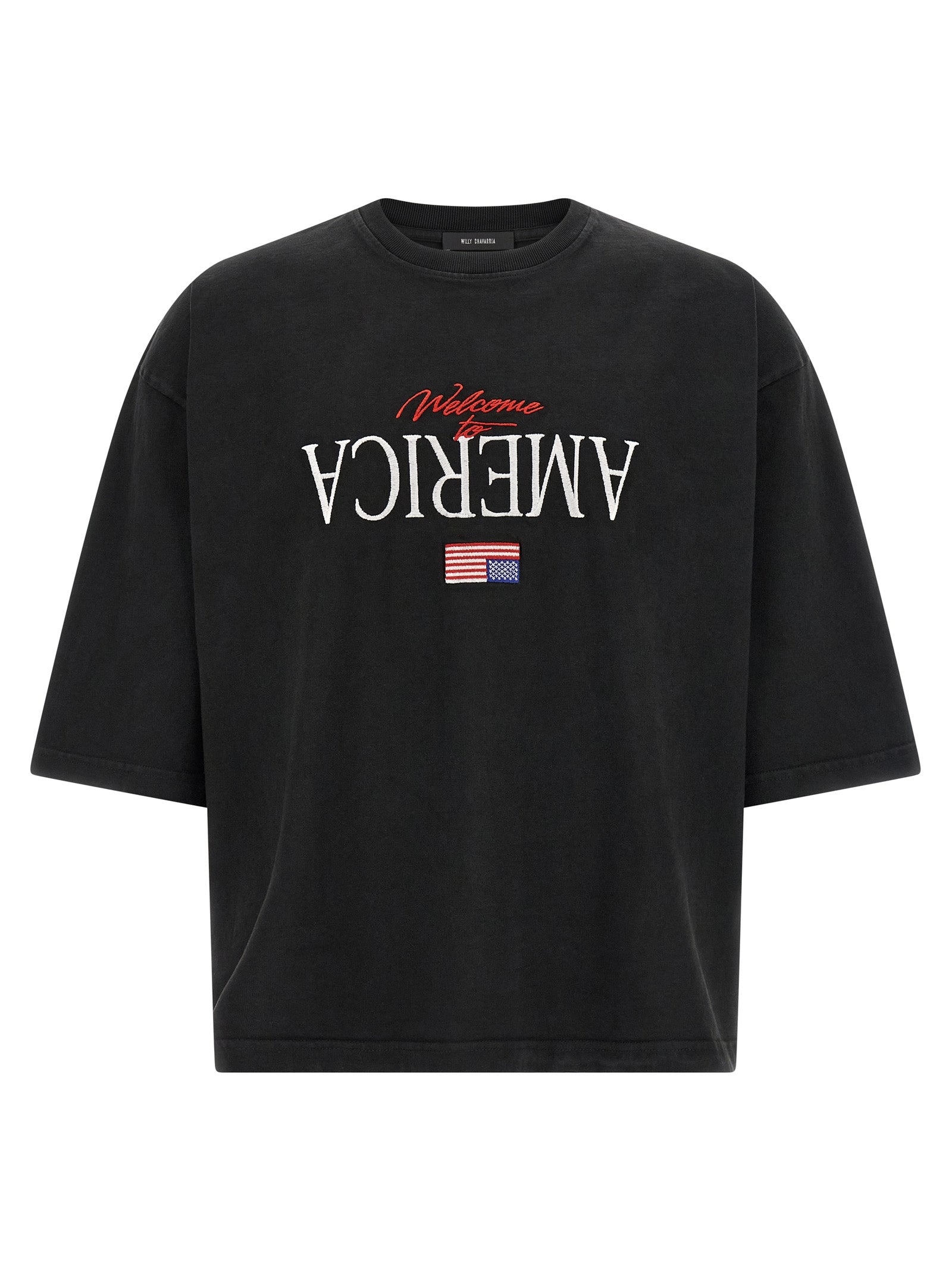 WILLY CHAVARRIA Black Cotton Men's T-Shirt