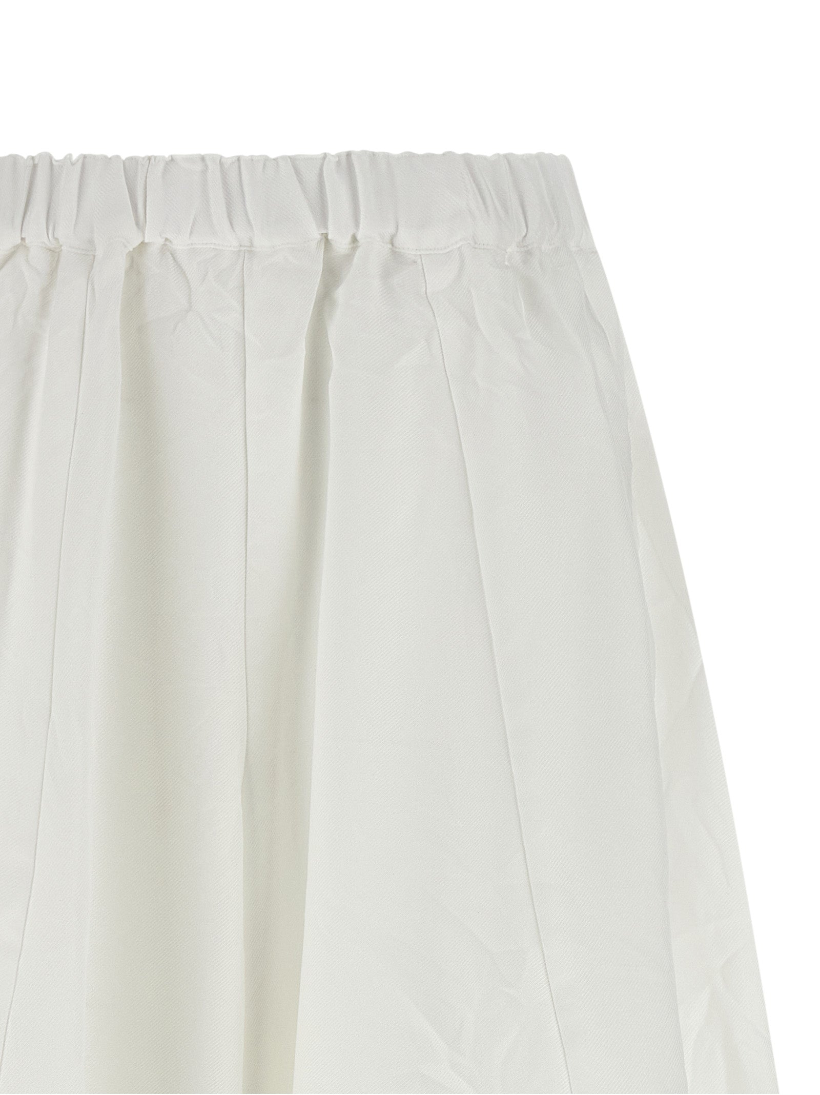 Comme Des Garçons White Polyester Casual Women's Pants