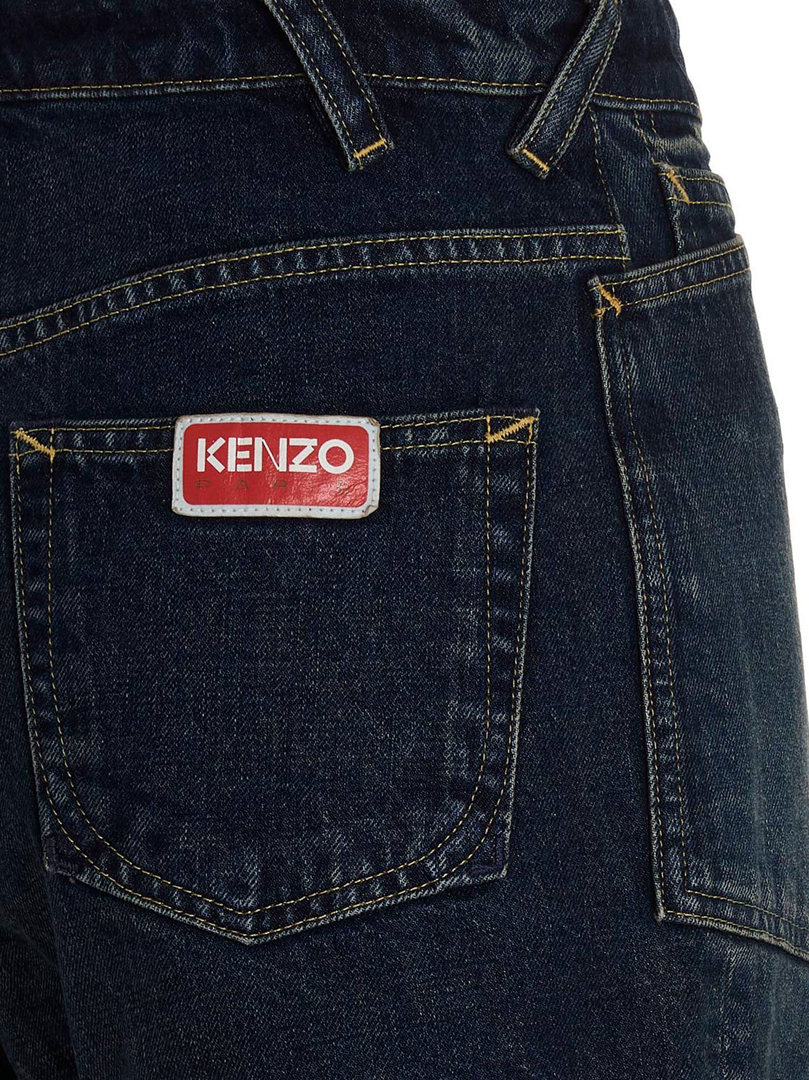 Kenzo Blue Cotton Bermuda Women's Shorts