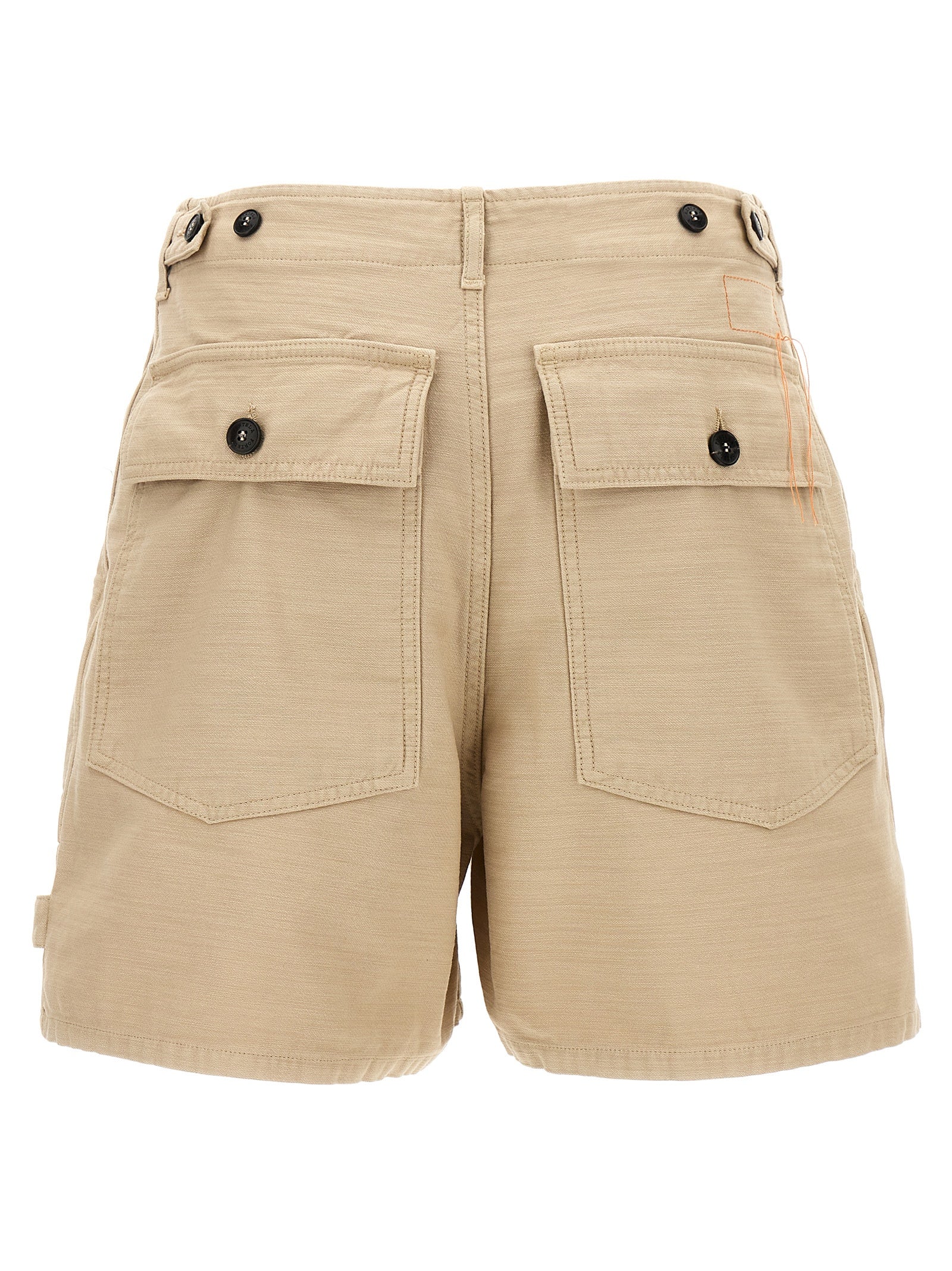 Fortela Beige Cotton Bermuda Women's Shorts