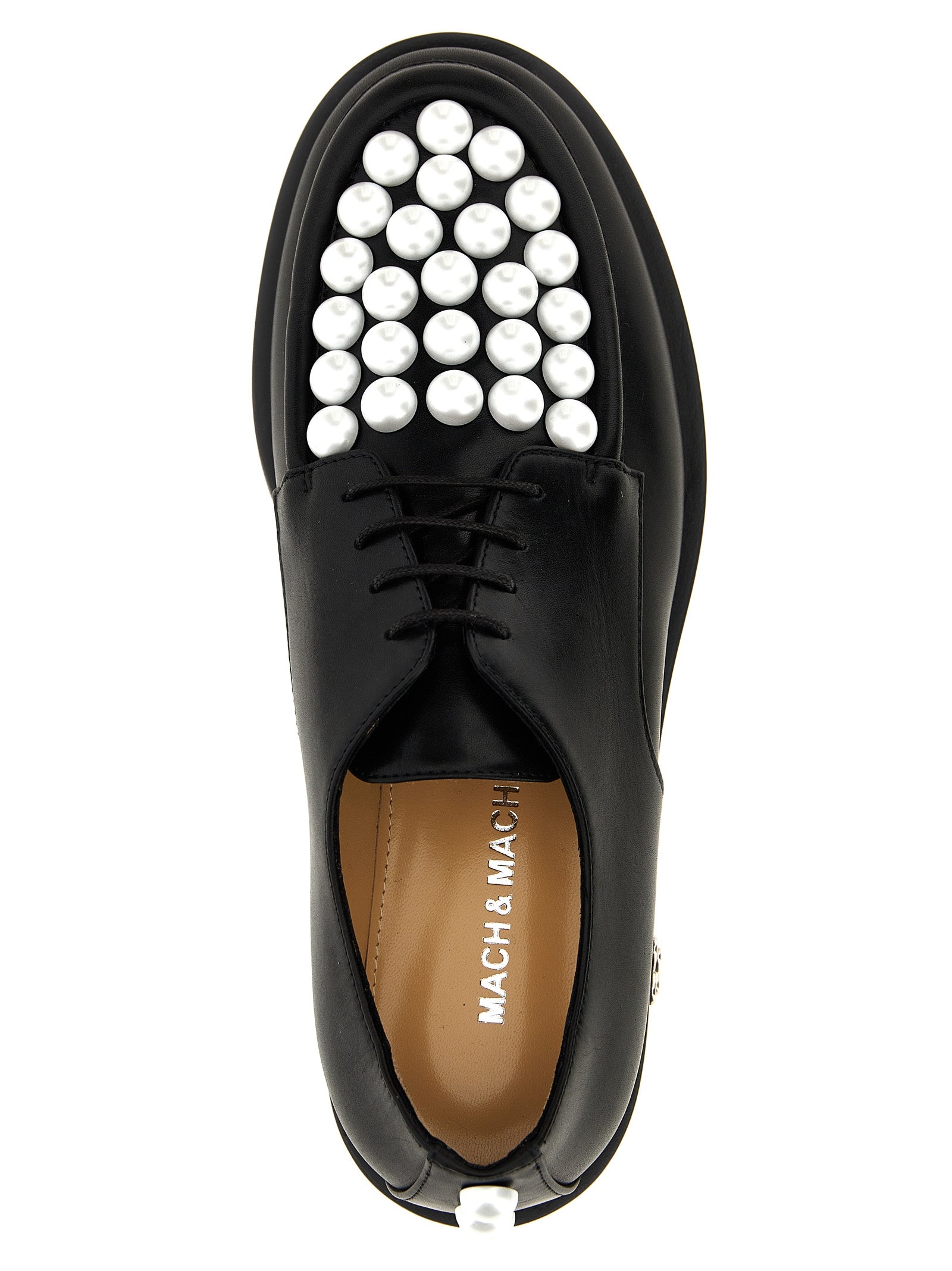 MACH & MACH Bicolor Calfskin Oxfords And Women's Derbies