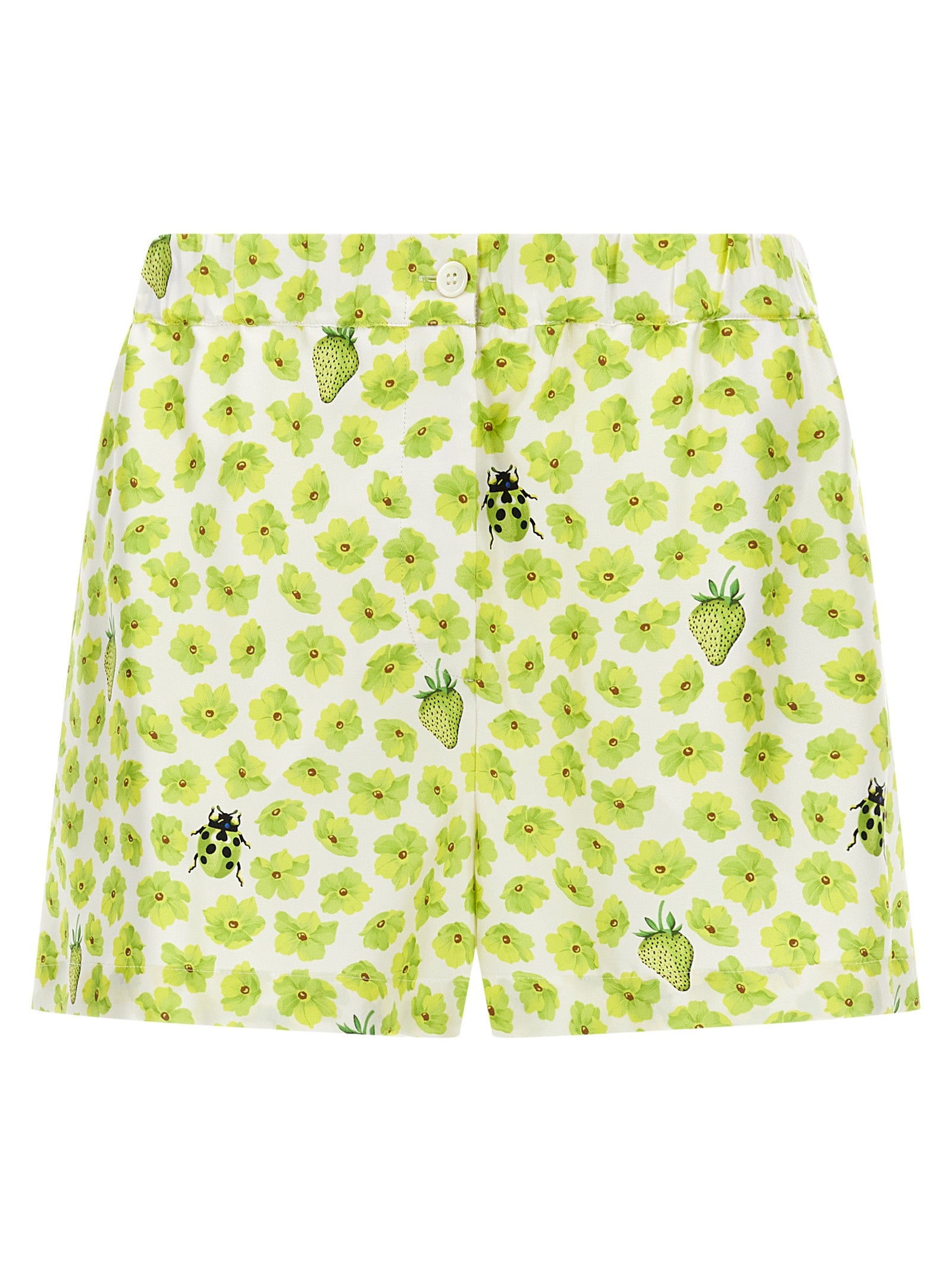 Versace Multicolor Silk Bermuda Women's Shorts