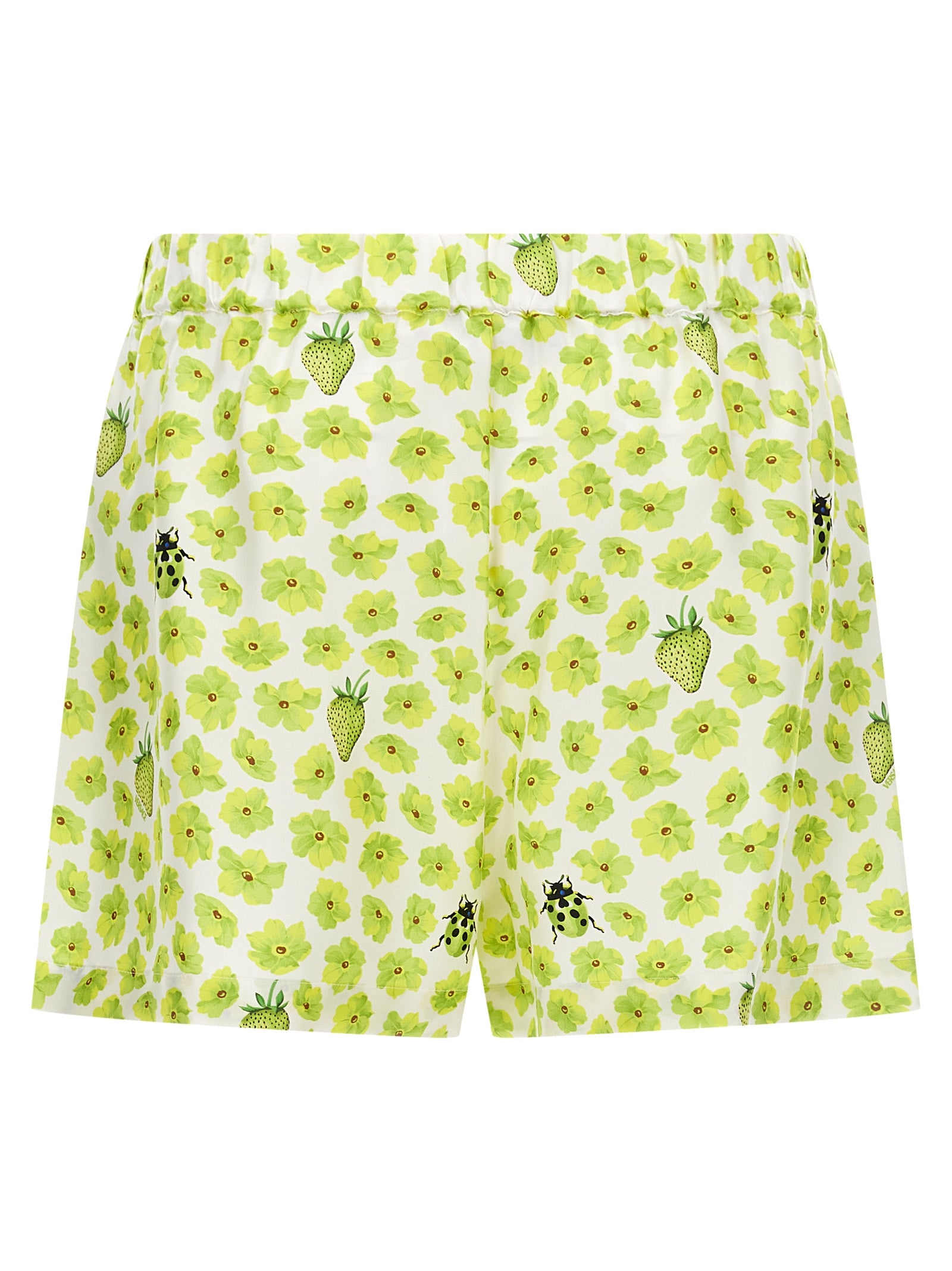 Versace Multicolor Silk Bermuda Women's Shorts