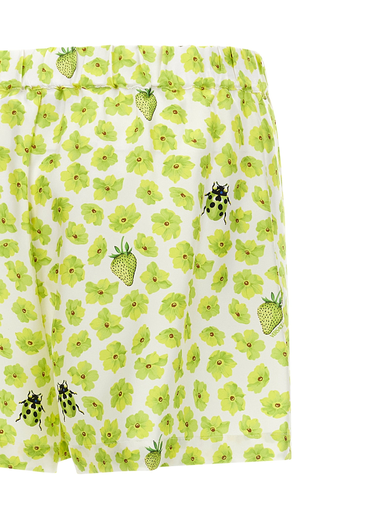 Versace Multicolor Silk Bermuda Women's Shorts