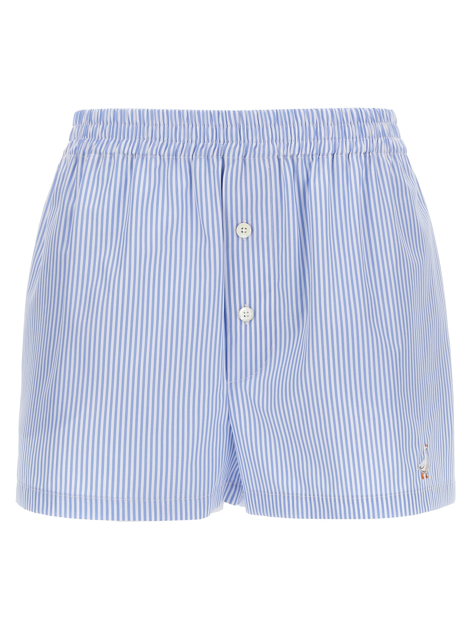 Moschino Blue Cotton Bermuda Women's Shorts