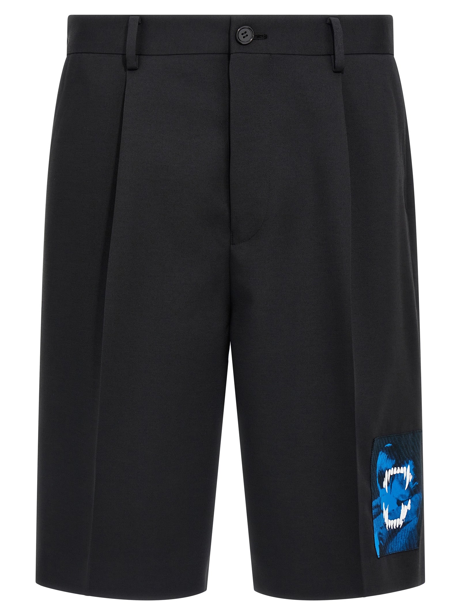 Undercover Black Polyester Bermuda Men's Shorts