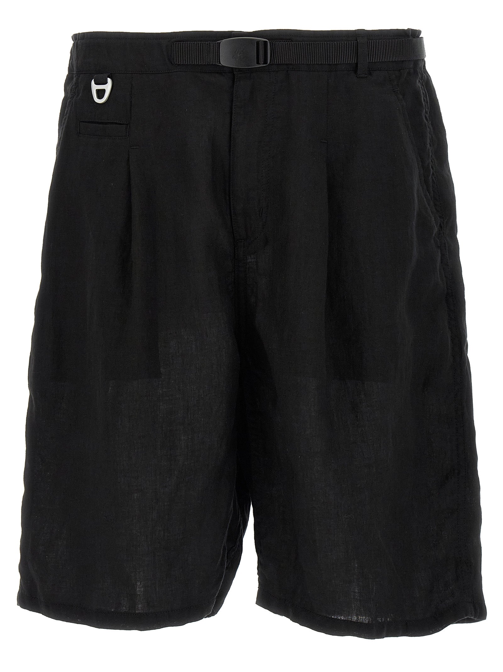 Undercover Black Linen Bermuda Men's Shorts