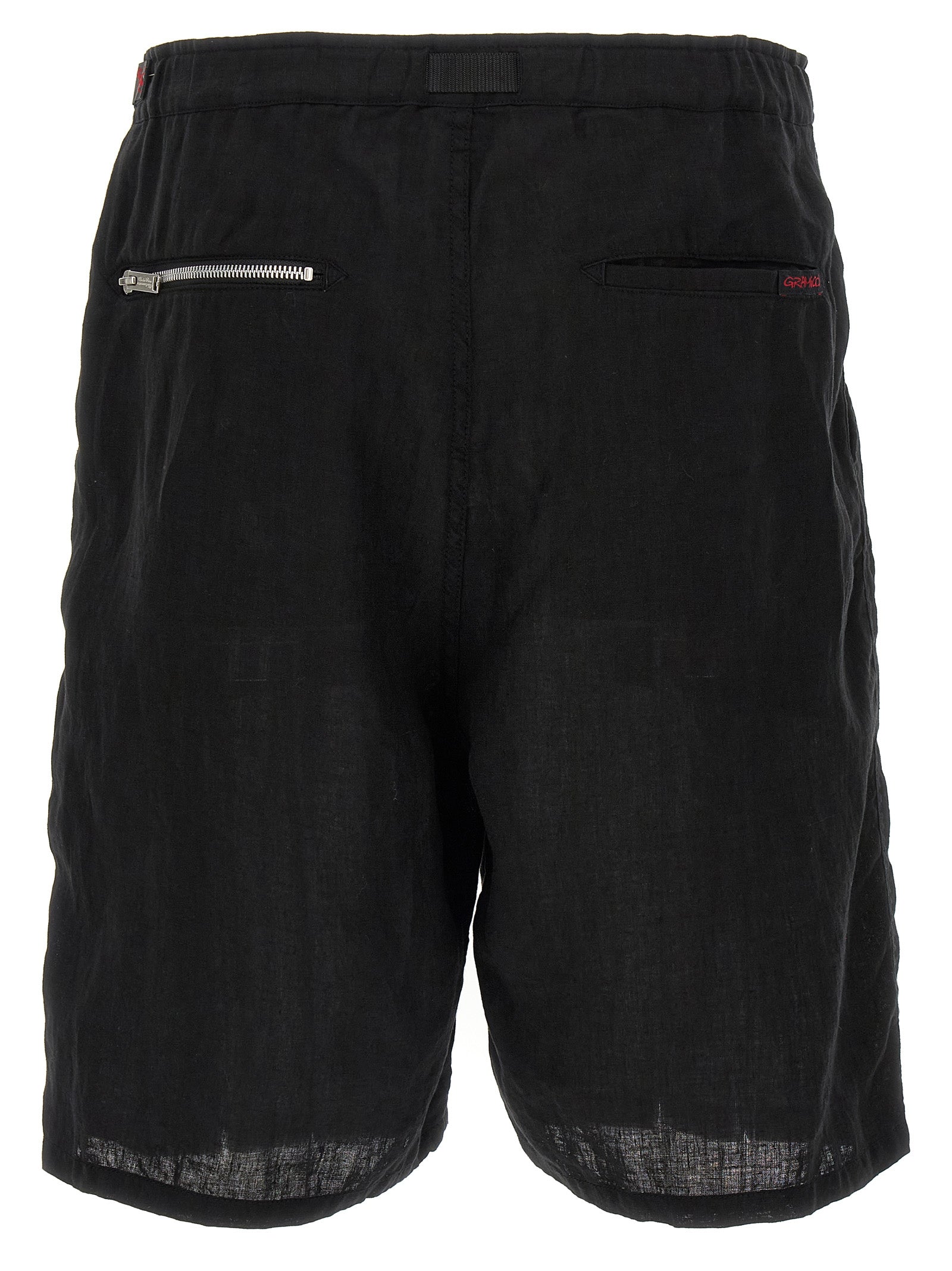 Undercover Black Linen Bermuda Men's Shorts