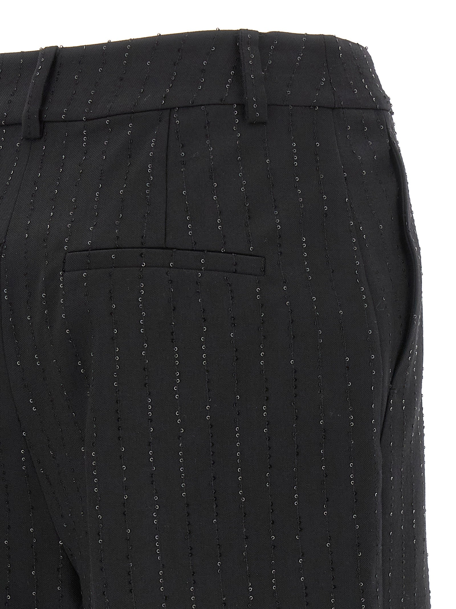 Max Mara Black Virgin Wool Bermuda Women's Shorts