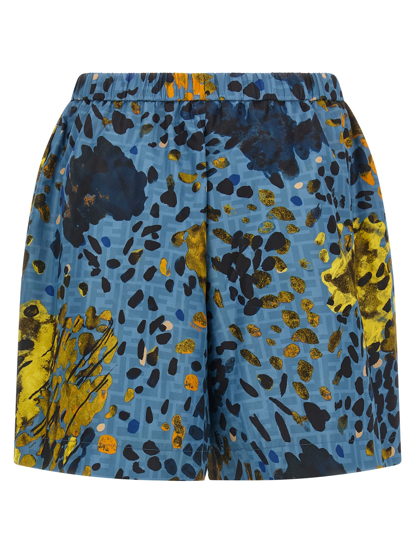 Fendi Blue Polyester Bermuda Women's Shorts