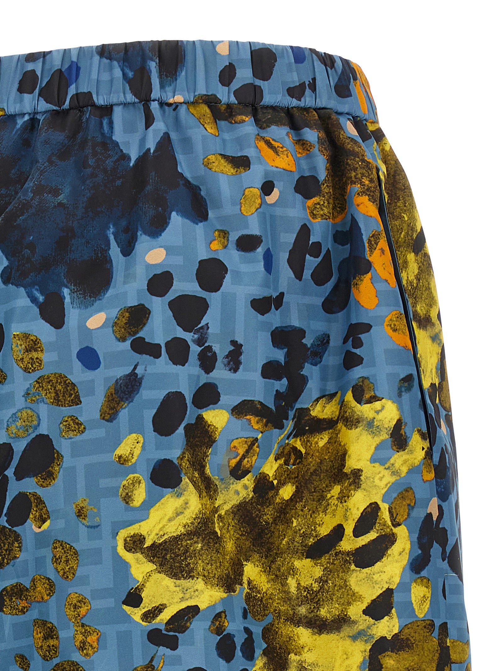 Fendi Blue Polyester Bermuda Women's Shorts