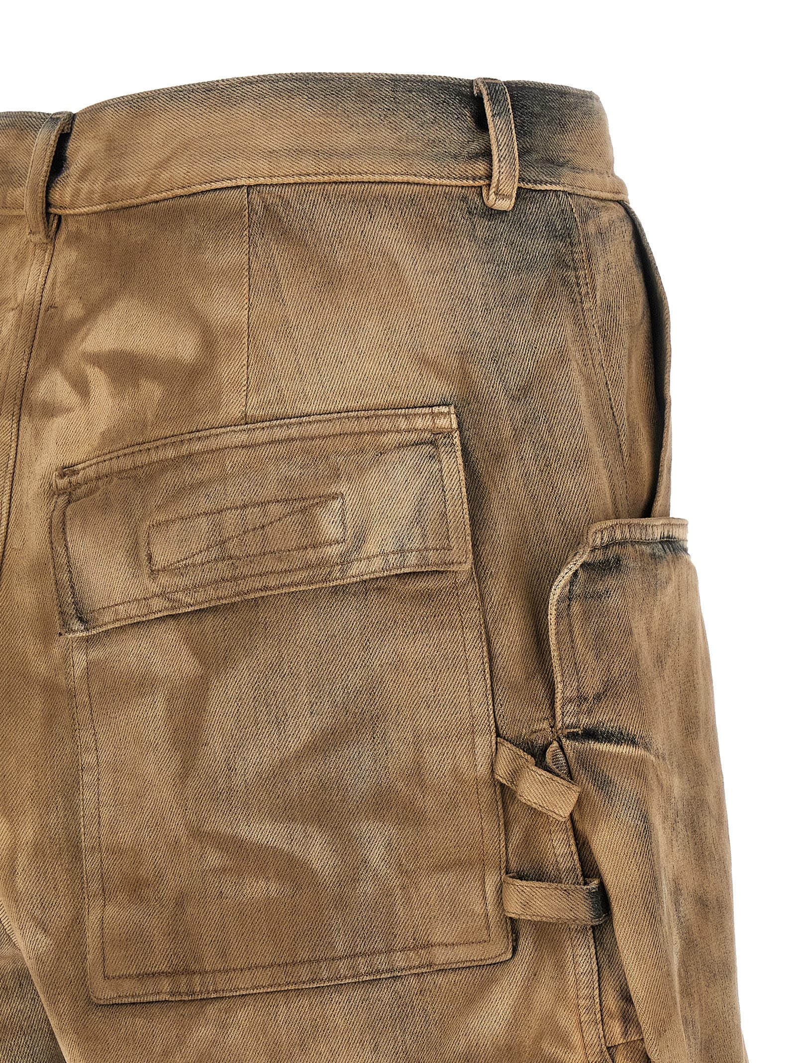 DRKSHDW Beige Cotton Bermuda Men's Shorts