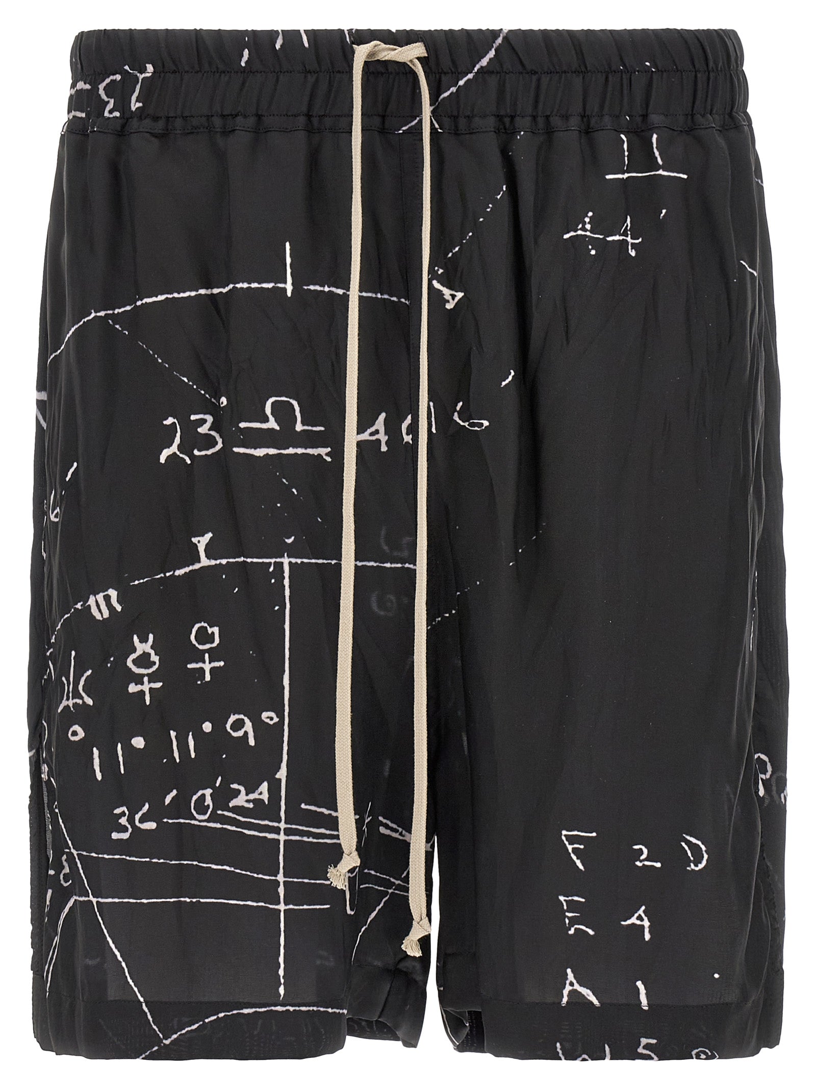 Rick Owens Bicolor Viscose Bermuda Men's Shorts