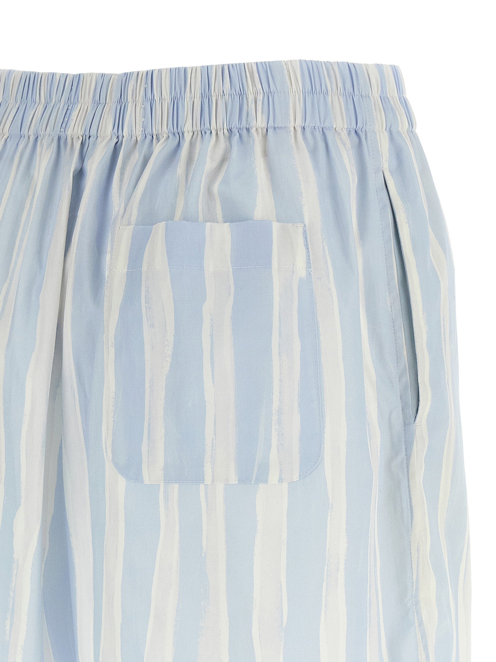 Jacquemus Blue Linen Bermuda Men's Shorts