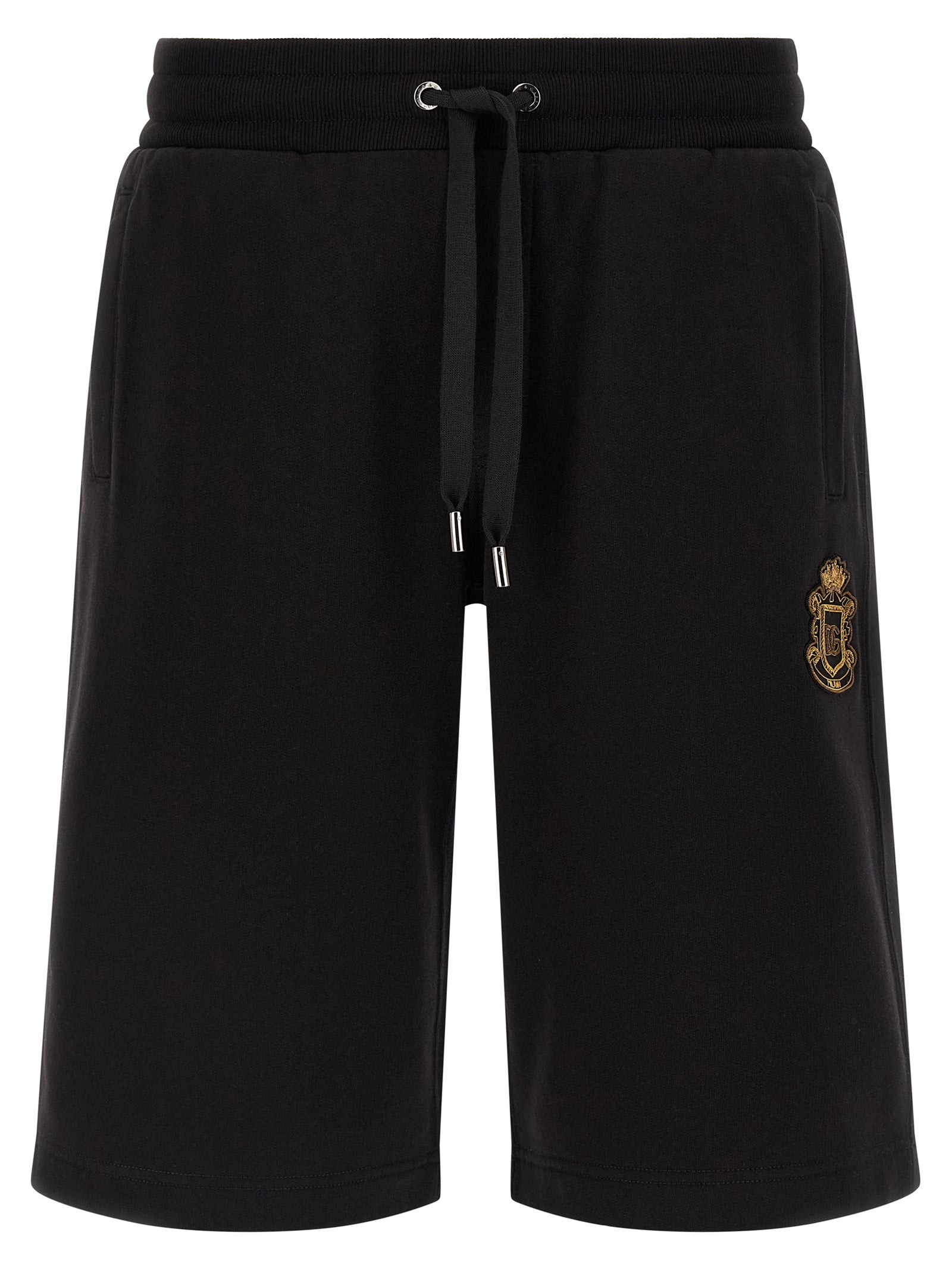 Dolce & Gabbana Black Cotton Bermuda Men's Shorts