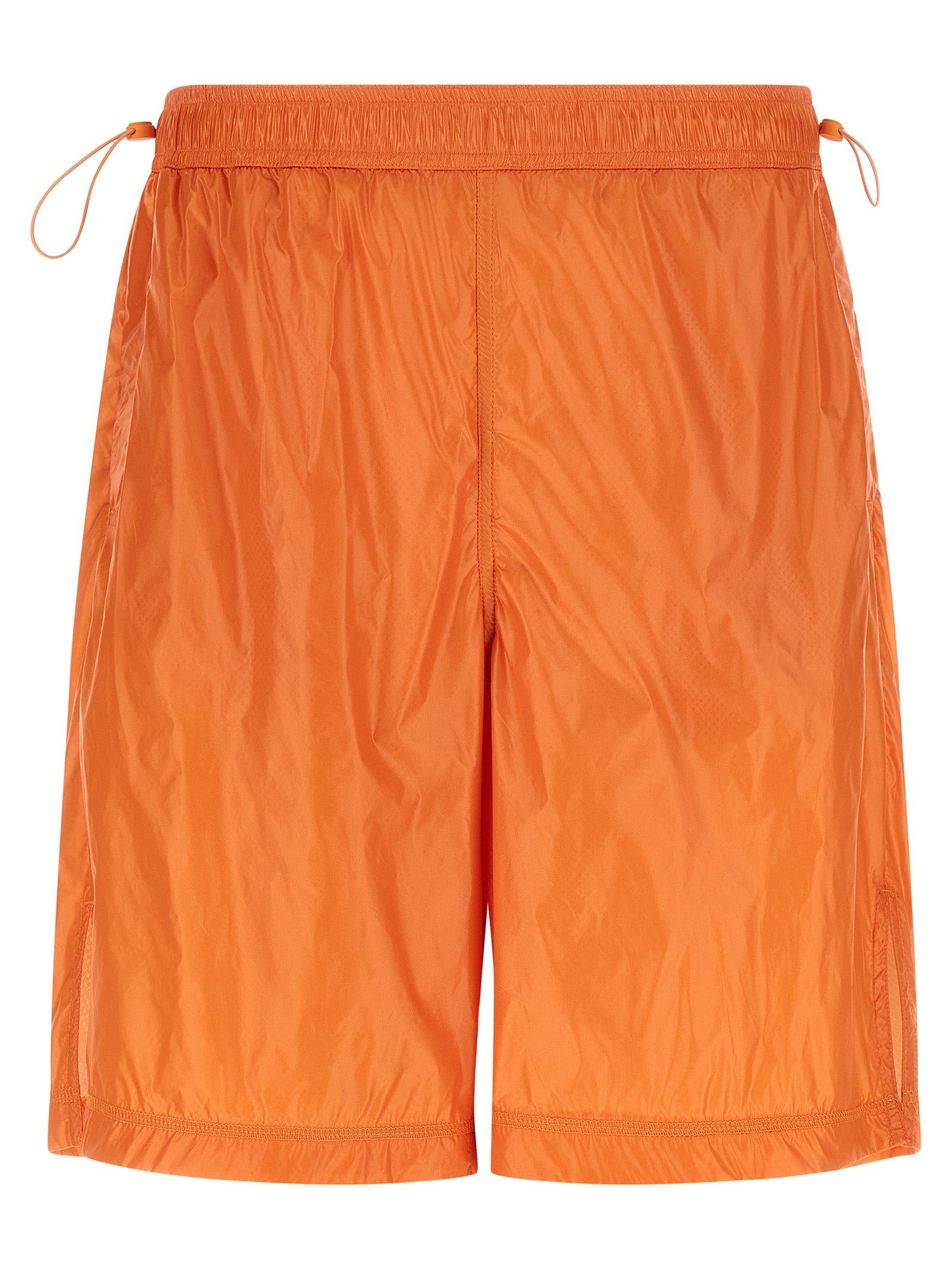 LAMINAR Orange Polyamide Bermuda Men's Shorts
