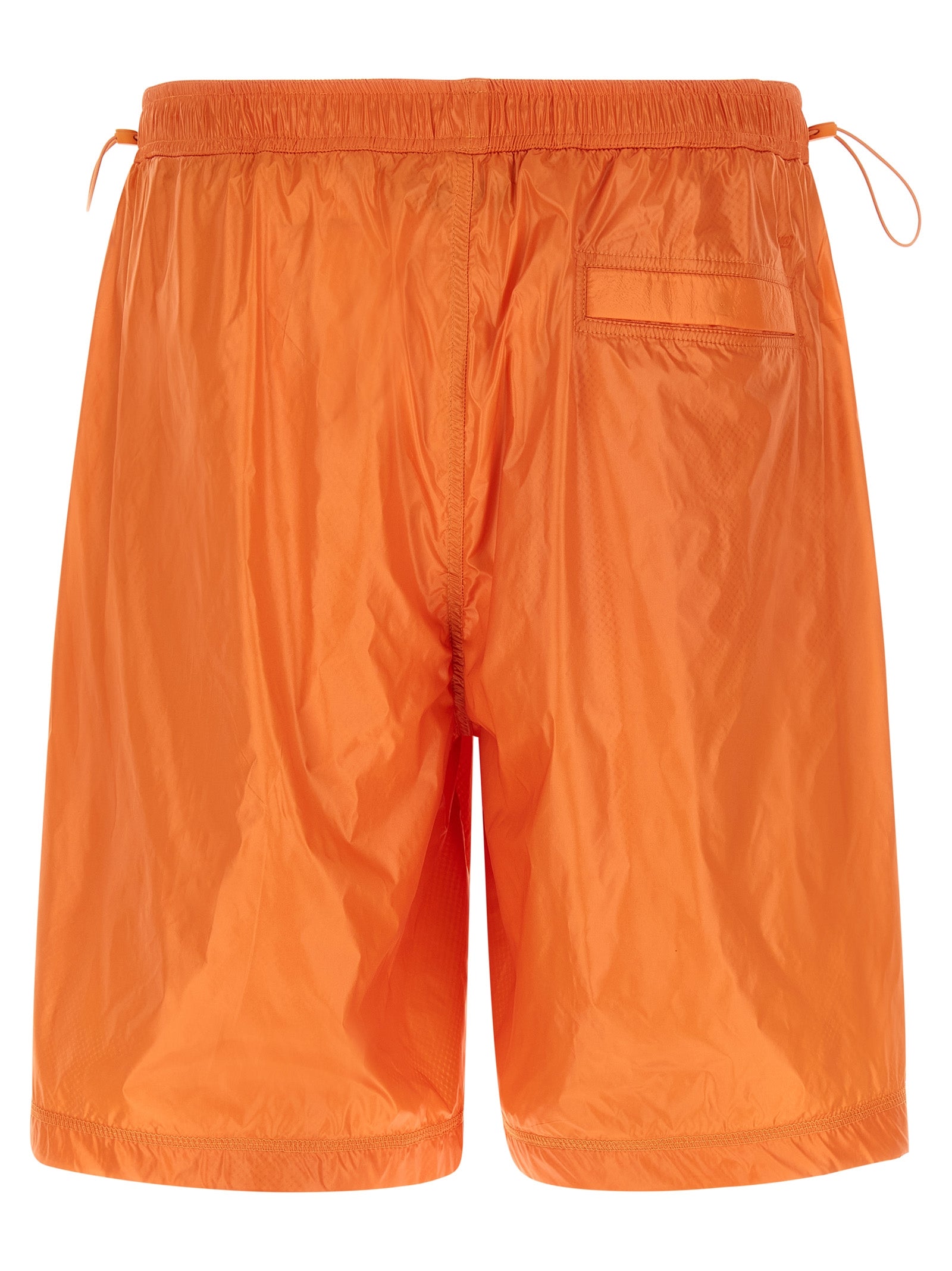 LAMINAR Orange Polyamide Bermuda Men's Shorts