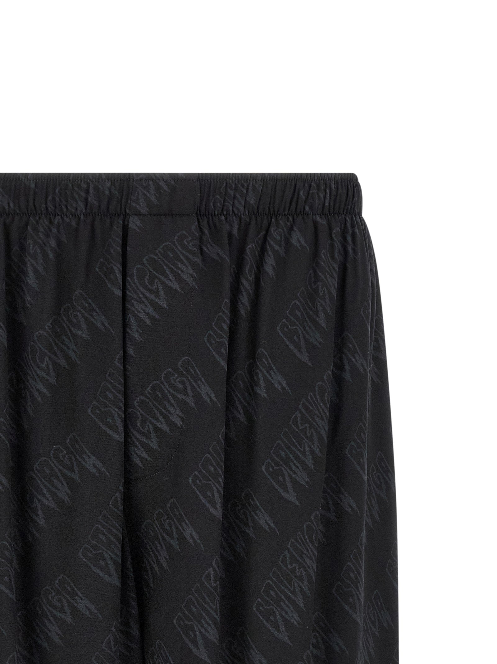 Balenciaga Black Viscose Bermuda Men's Shorts