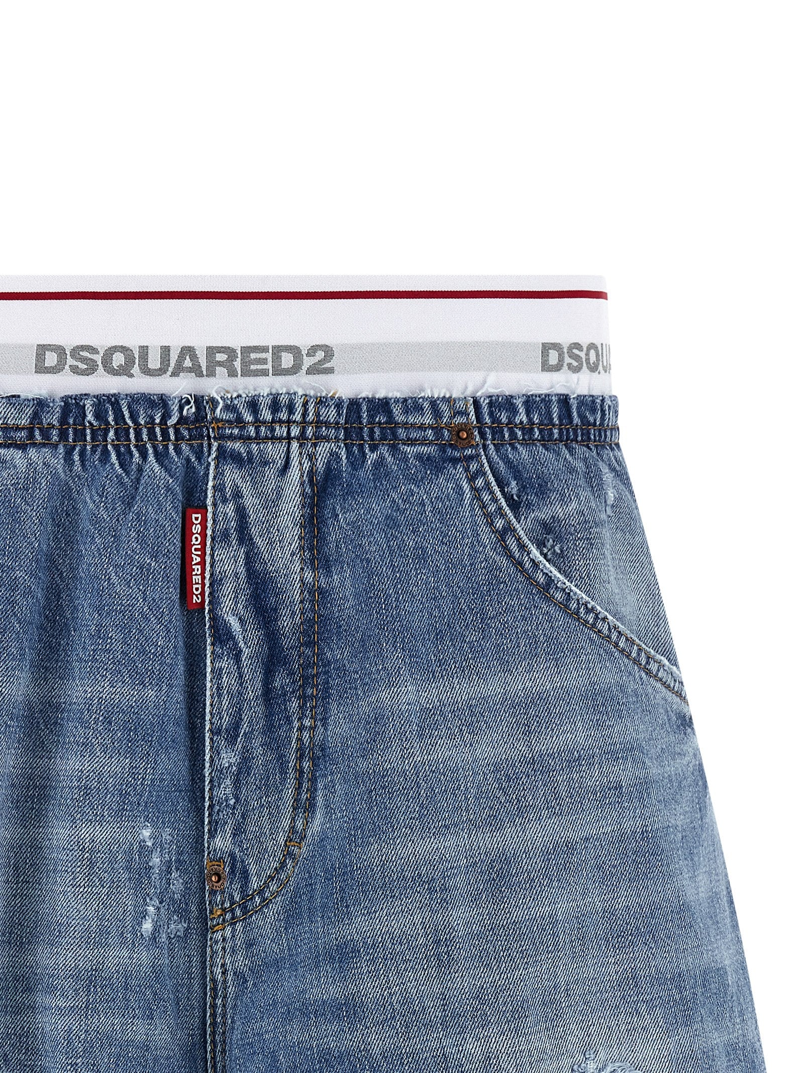 Dsquared² Blue Cotton Bermuda Men's Shorts