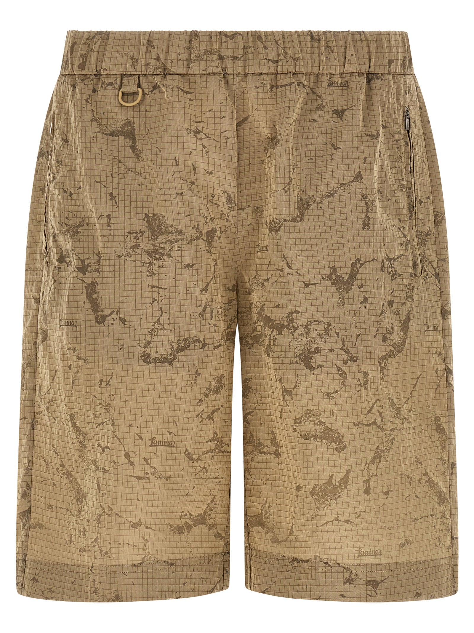 LAMINAR Beige Polyamide Bermuda Men's Shorts