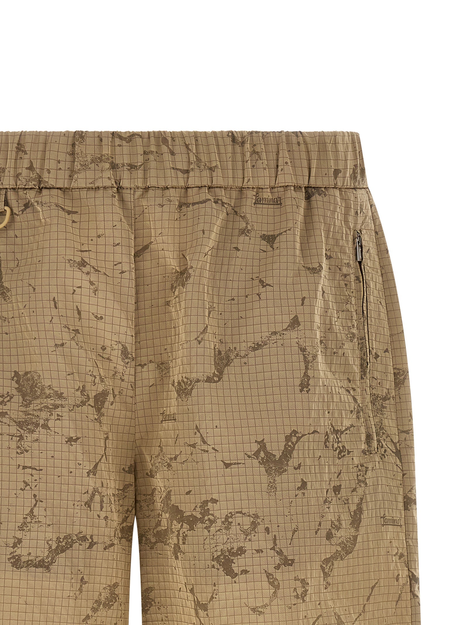 LAMINAR Beige Polyamide Bermuda Men's Shorts