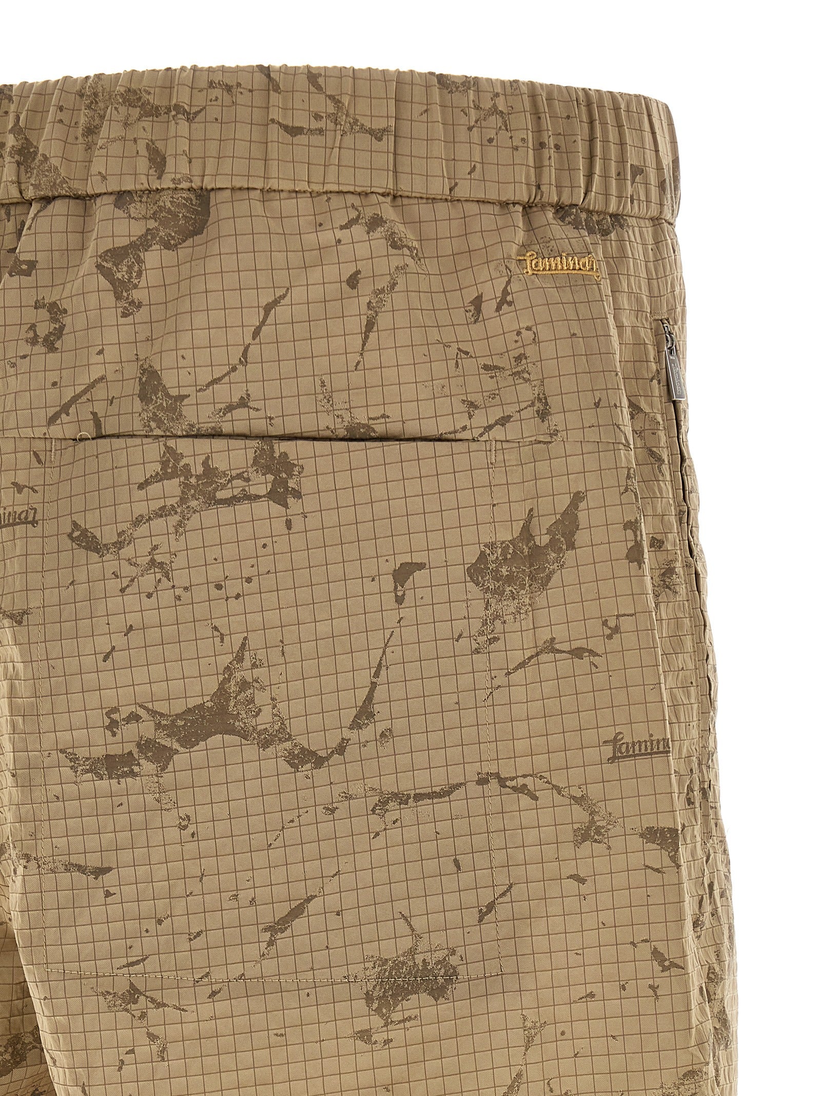 LAMINAR Beige Polyamide Bermuda Men's Shorts