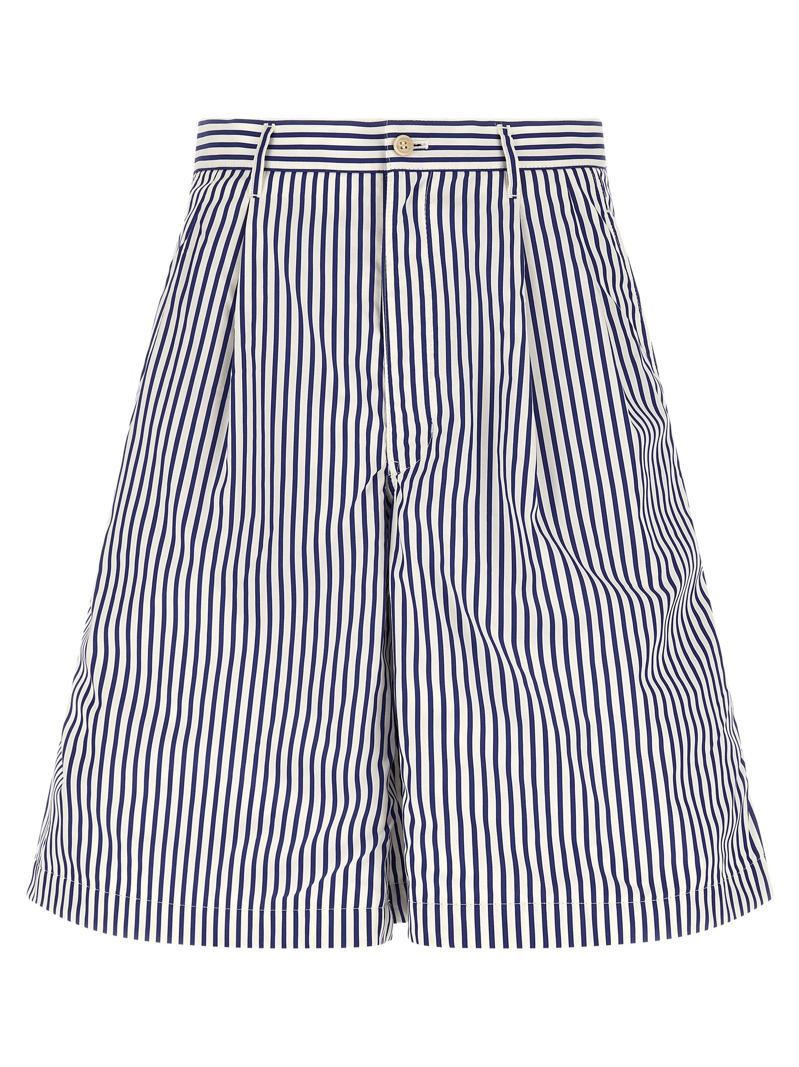Comme Des Garçons Blue Cotton Bermuda Men's Shorts