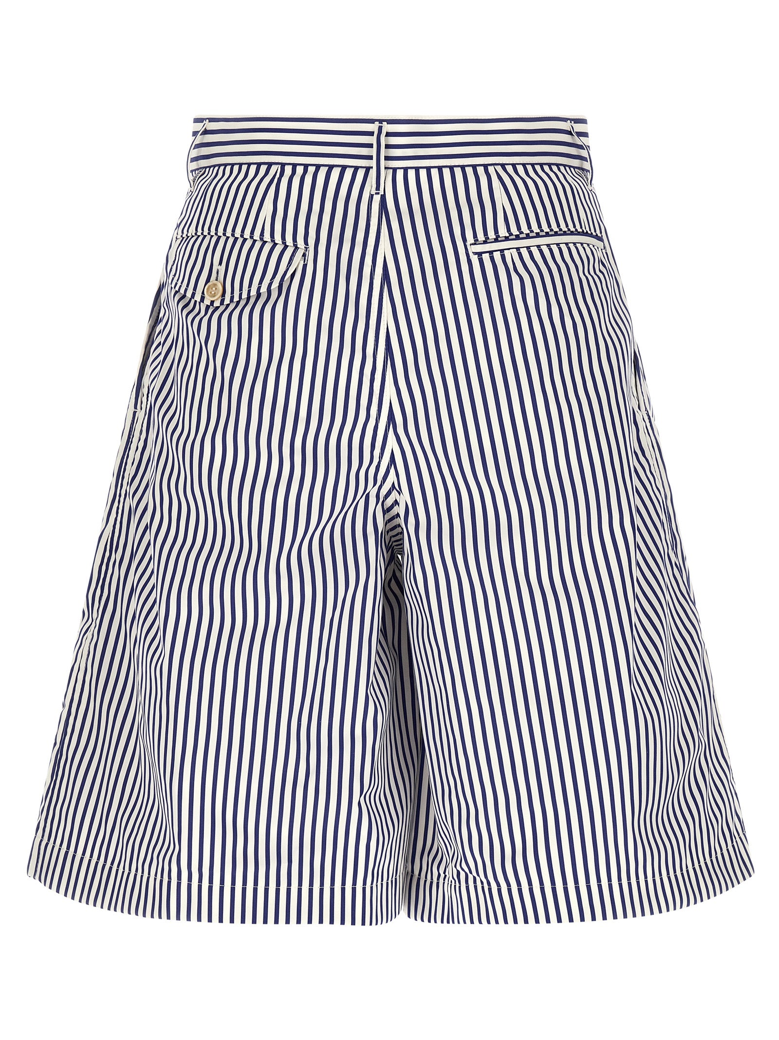 Comme Des Garçons Blue Cotton Bermuda Men's Shorts