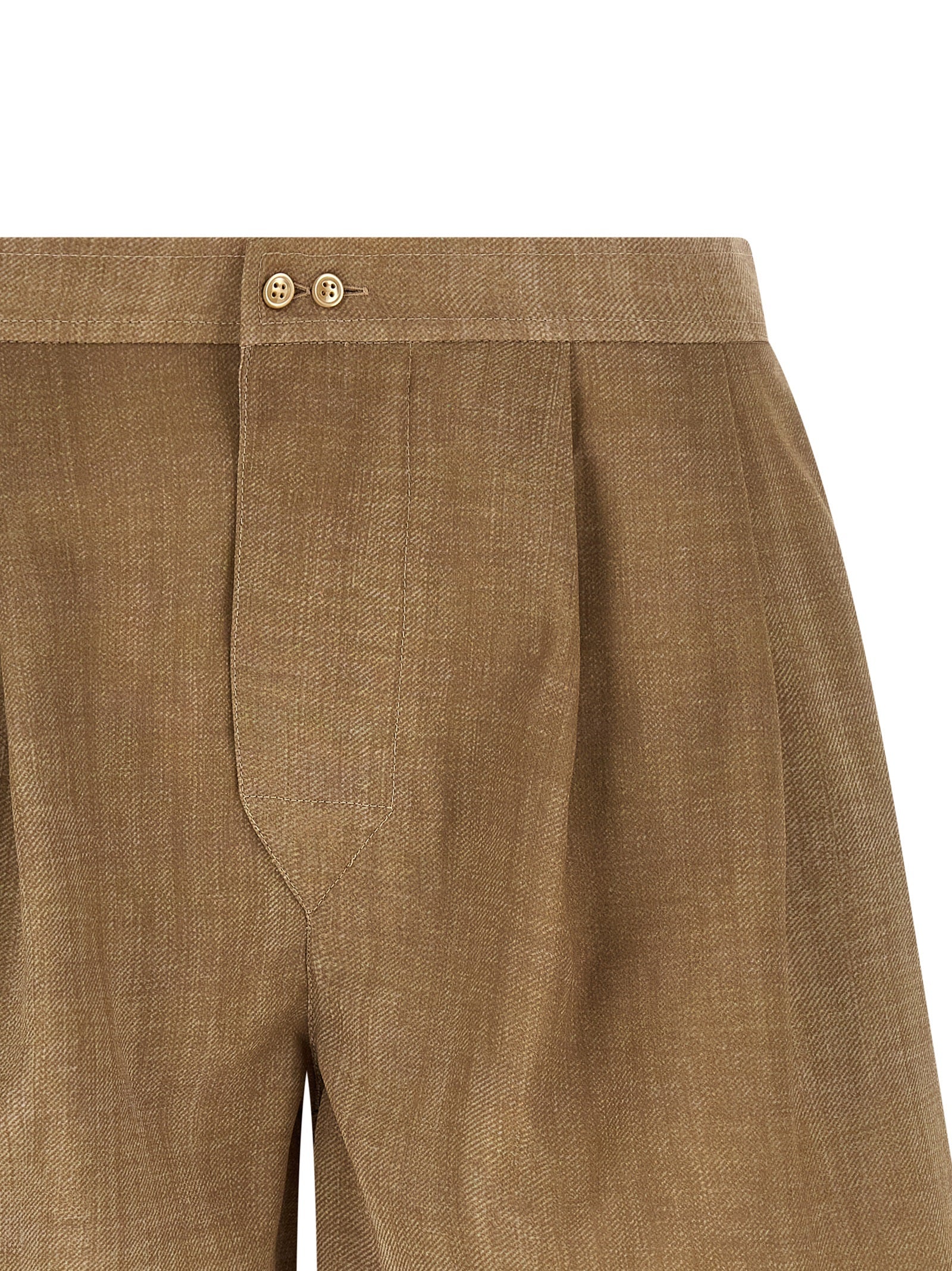 Ermanno Scervino Beige Polyester Bermuda Women's Shorts