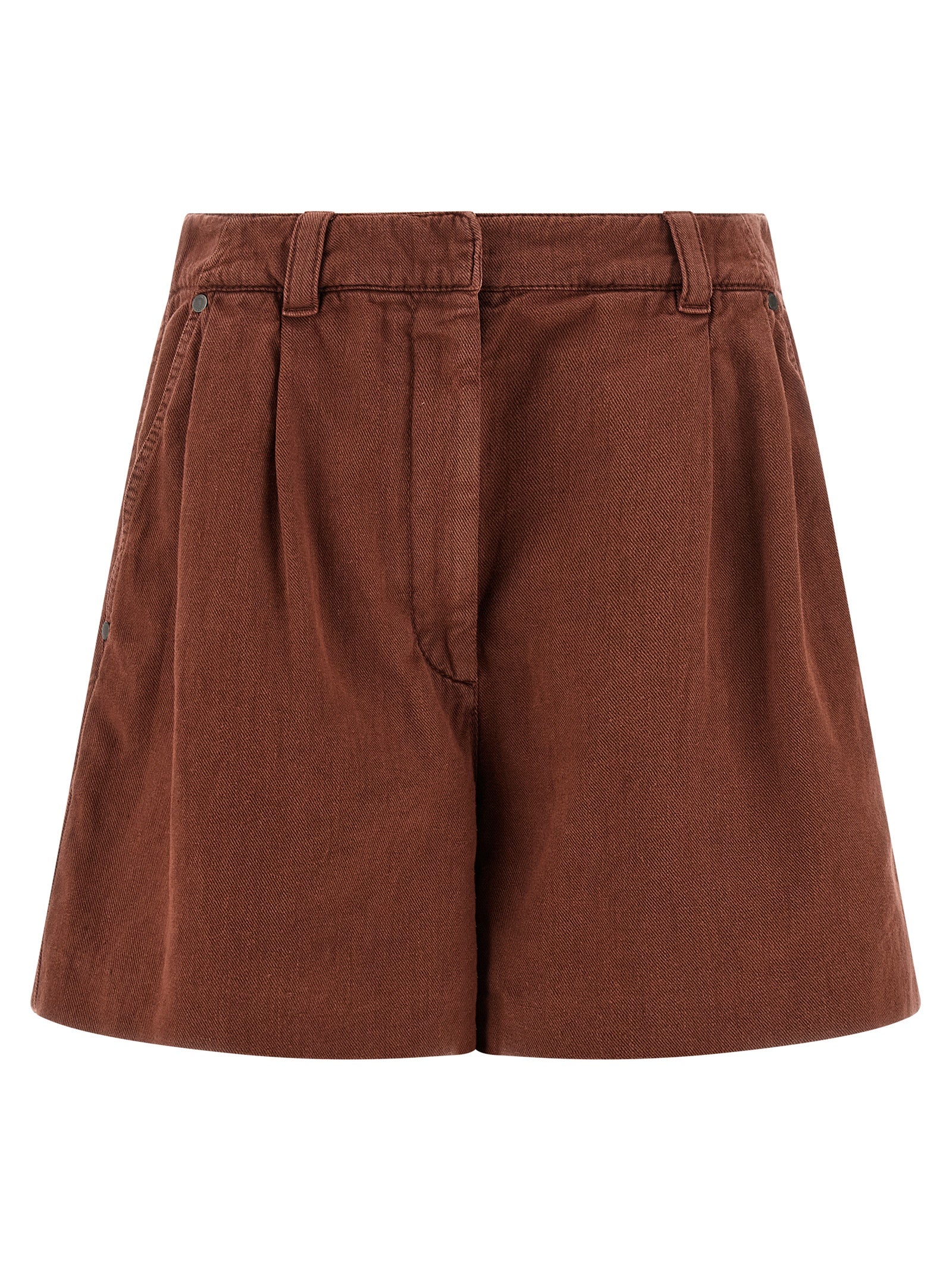 Brunello Cucinelli Multicolor Cotton Bermuda Women's Shorts