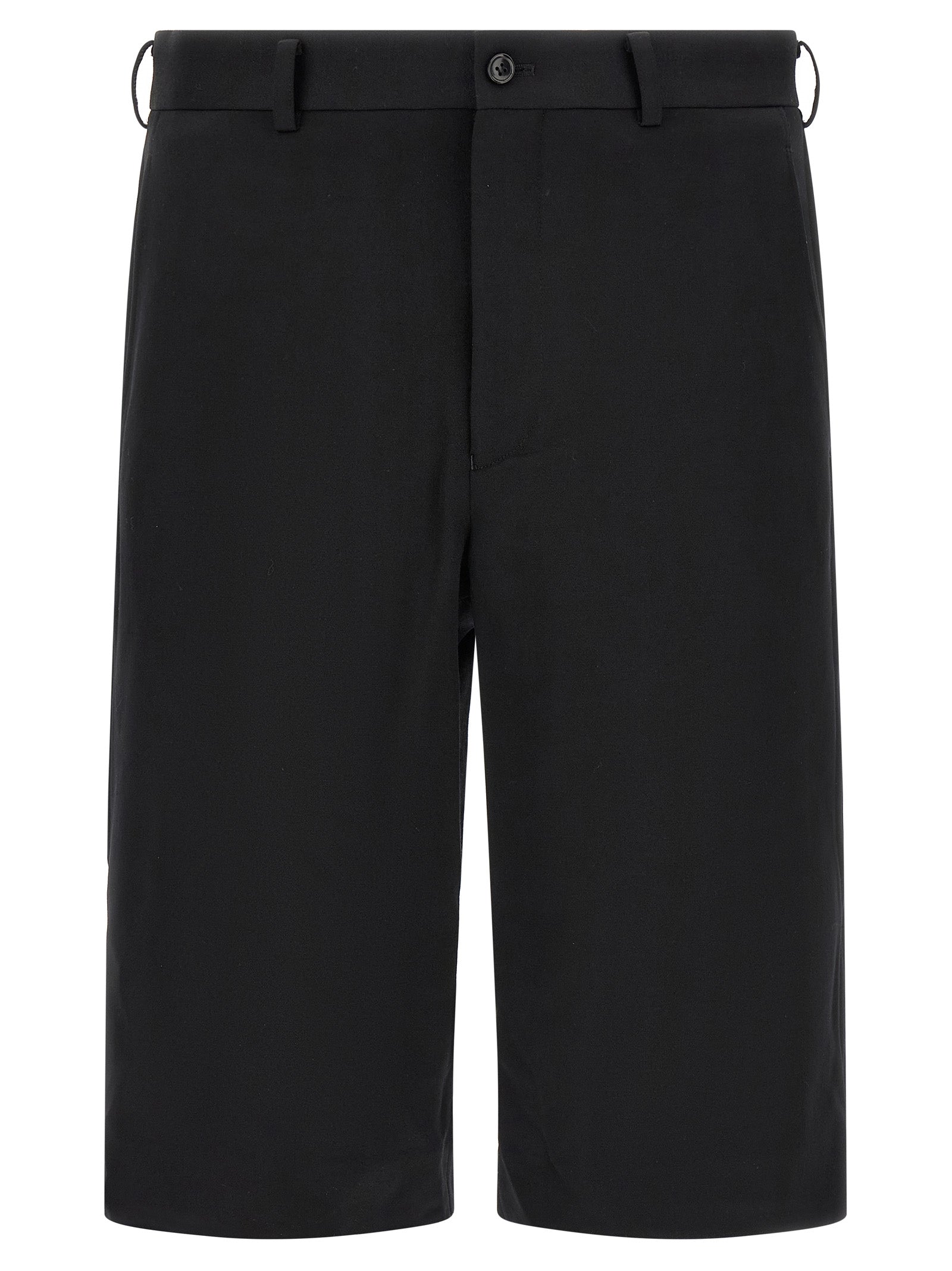 Comme Des Garçons Black Wool Bermuda Men's Shorts
