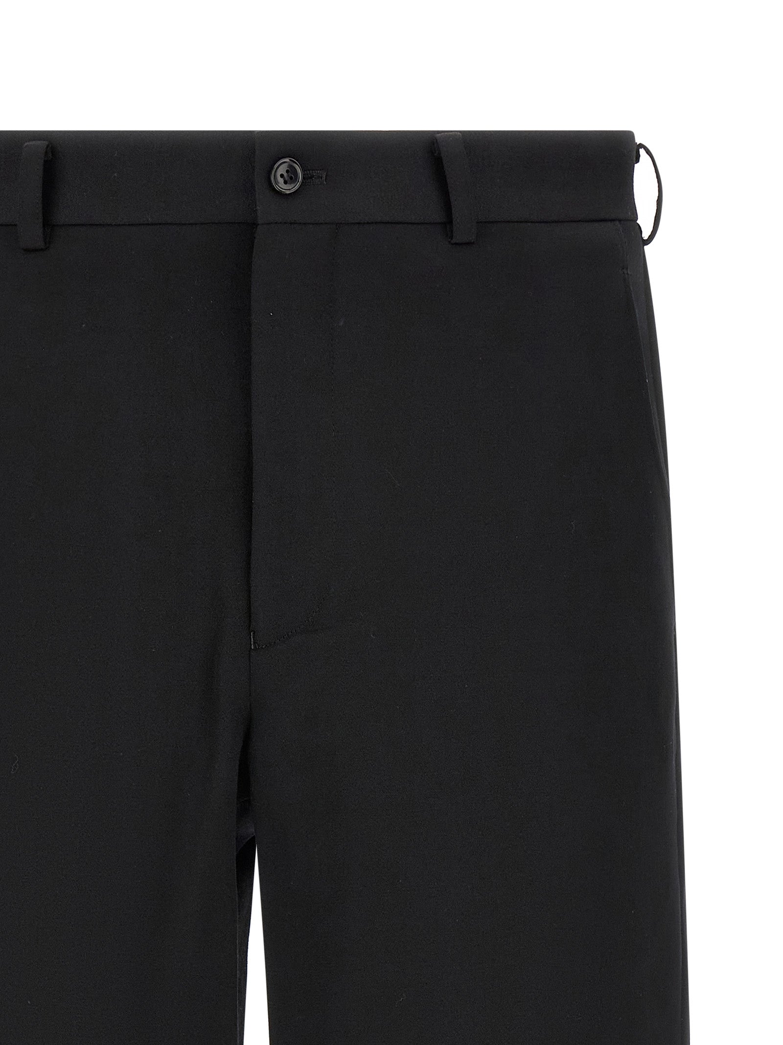Comme Des Garçons Black Wool Bermuda Men's Shorts