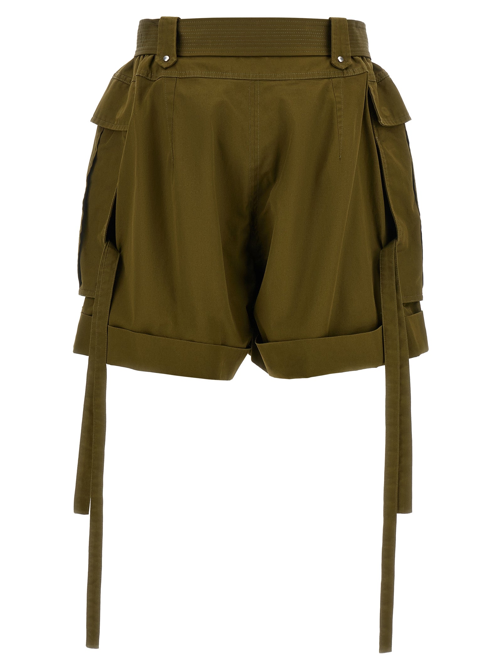 Alexander McQueen Bicolor Cotton Bermuda Women's Shorts