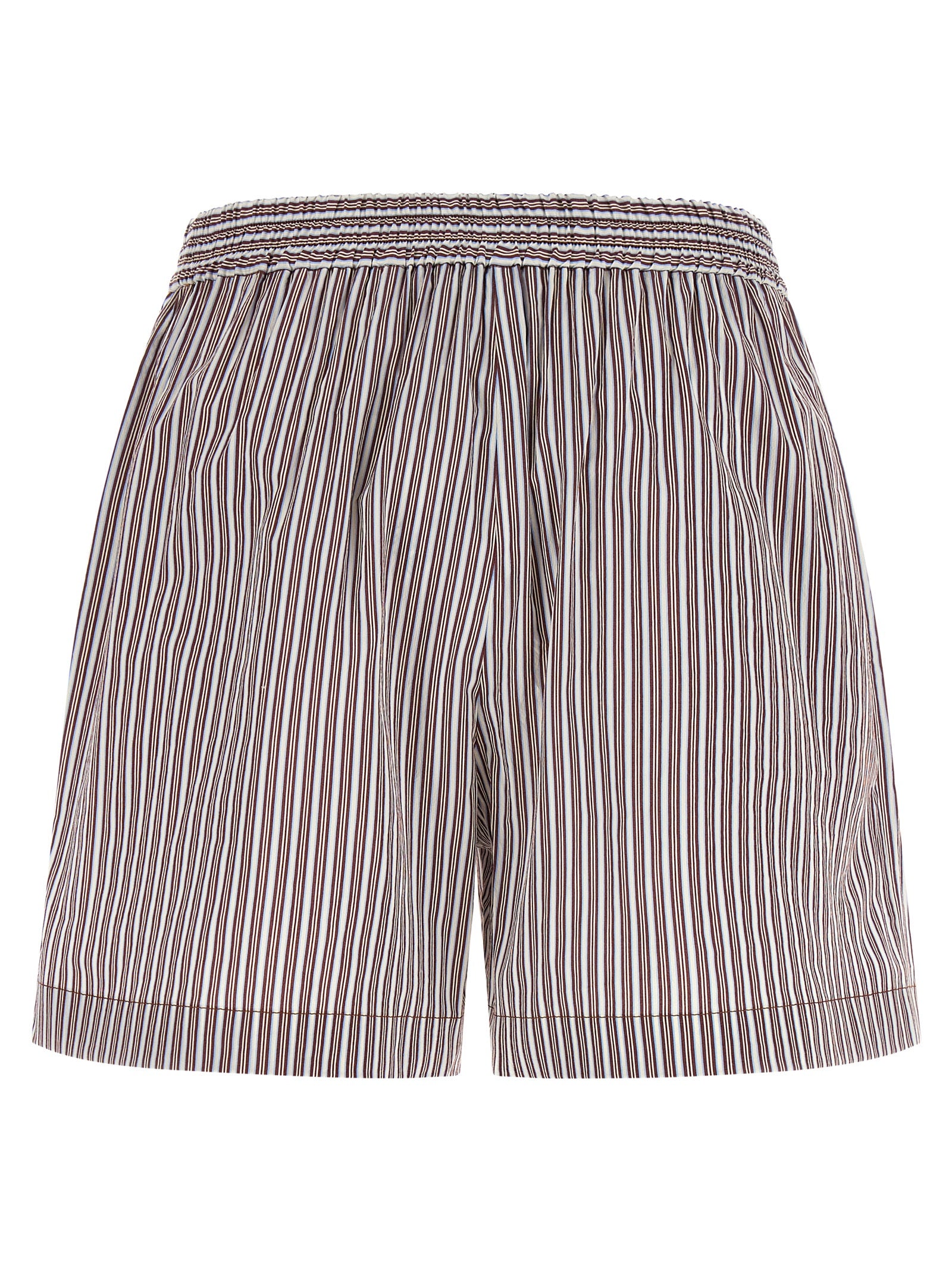 Brunello Cucinelli Bordeaux Cotton Bermuda Women's Shorts