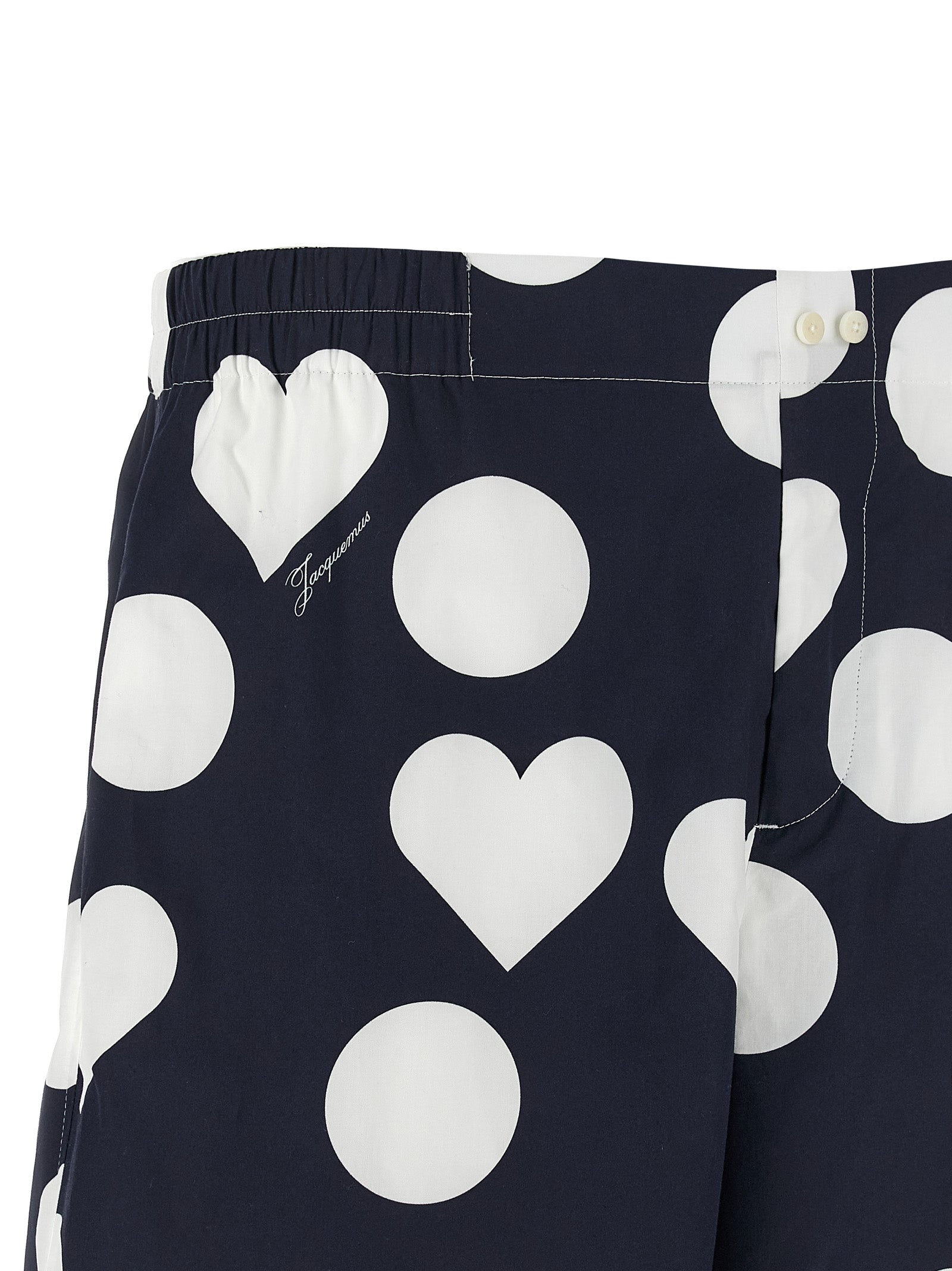 Jacquemus Blue Cotton Bermuda Men's Shorts