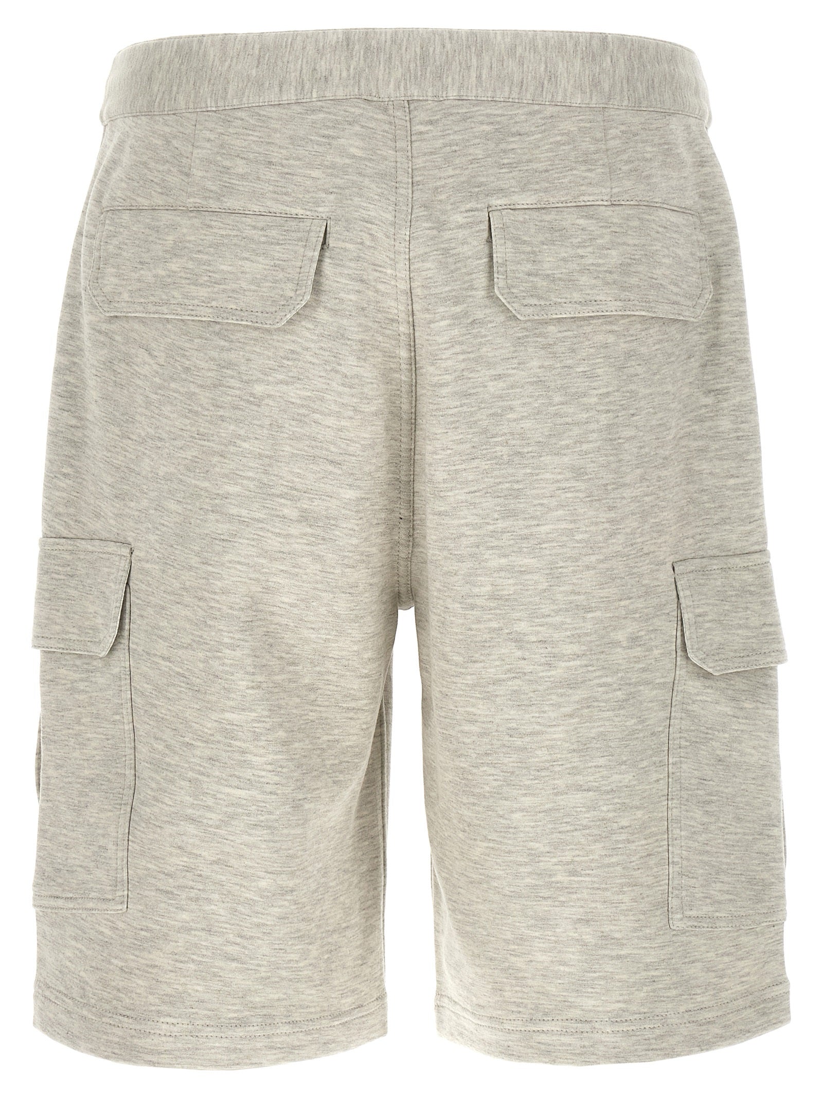 Brunello Cucinelli Gray Cotton Bermuda Men's Shorts