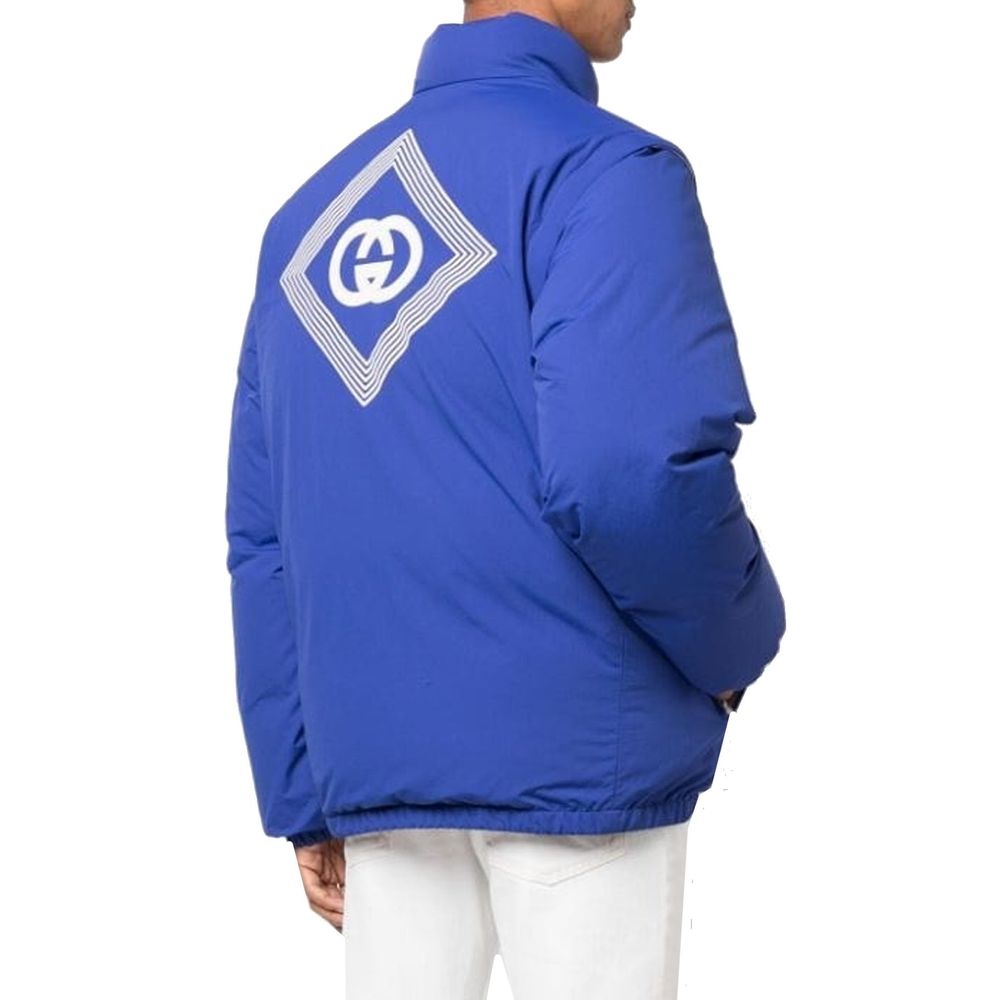 Gucci Blue Polyamide Men's Coat