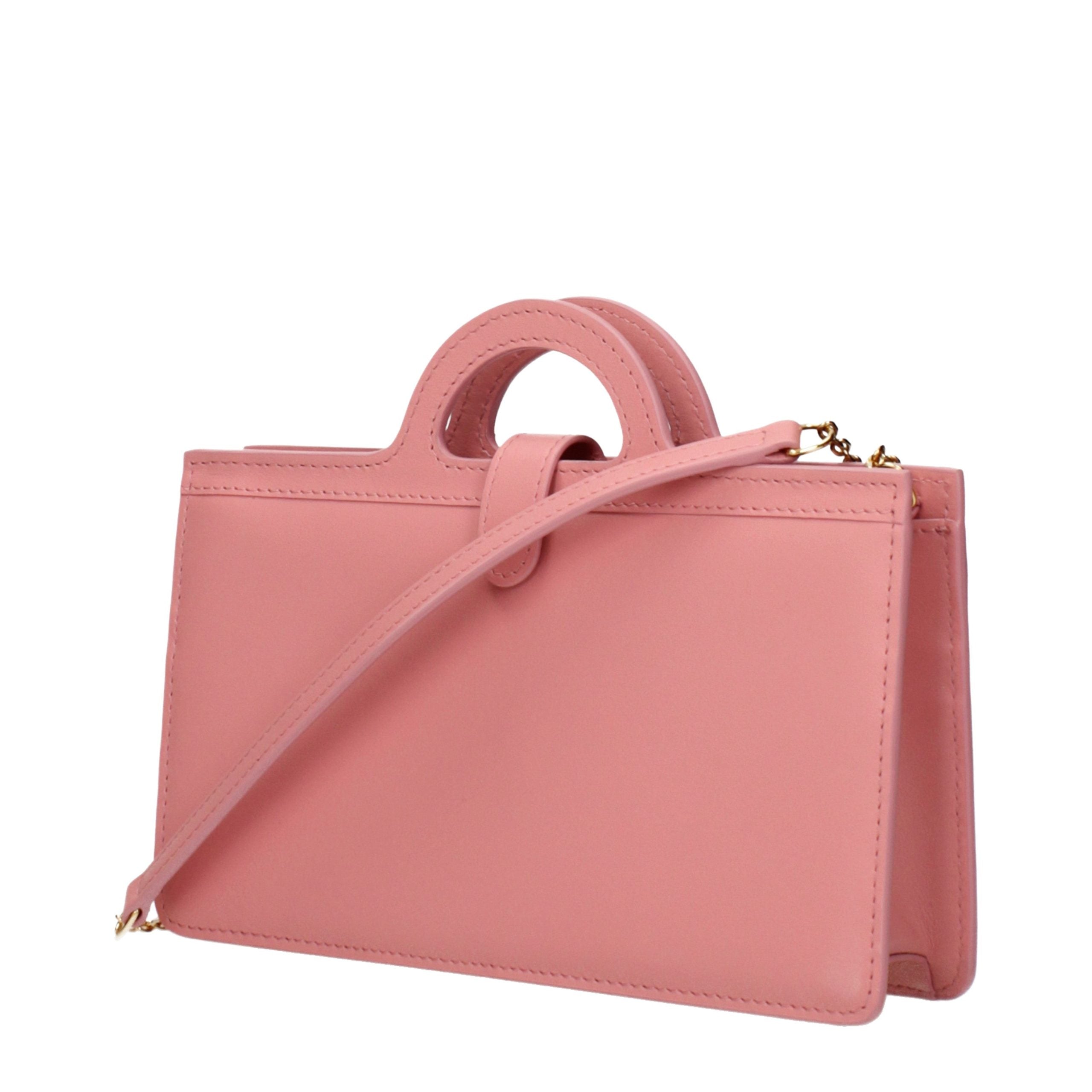 Marni Pink Leather Crossbody Women's Bag