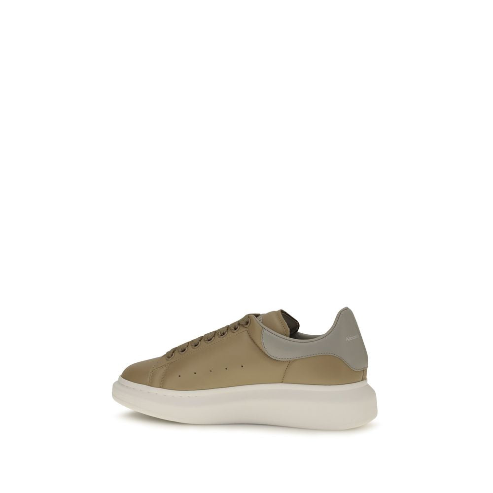 Alexander McQueen Beige Calf Leather Bos Taurus Platform Men's Sneakers