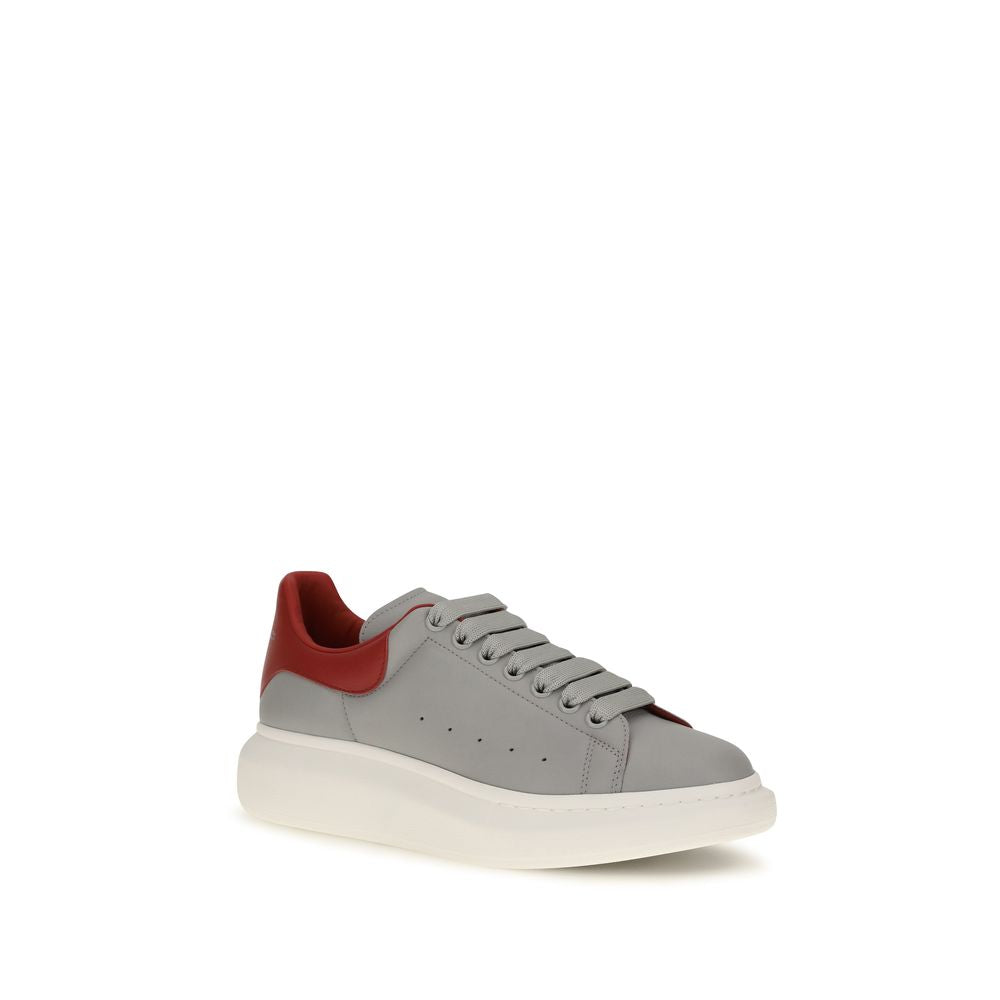 Alexander McQueen Gray Calf Leather Bos Taurus Platform Men's Sneakers