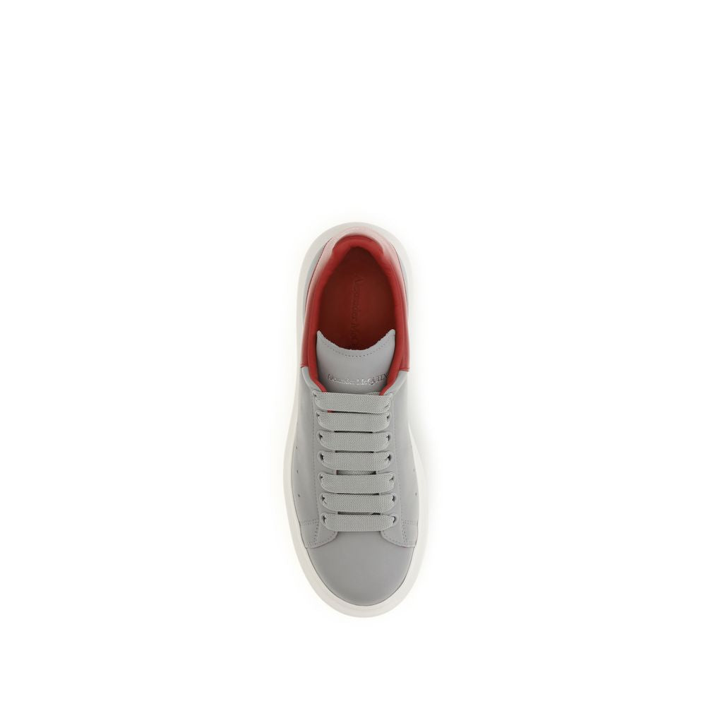 Alexander McQueen Gray Calf Leather Bos Taurus Platform Men's Sneakers