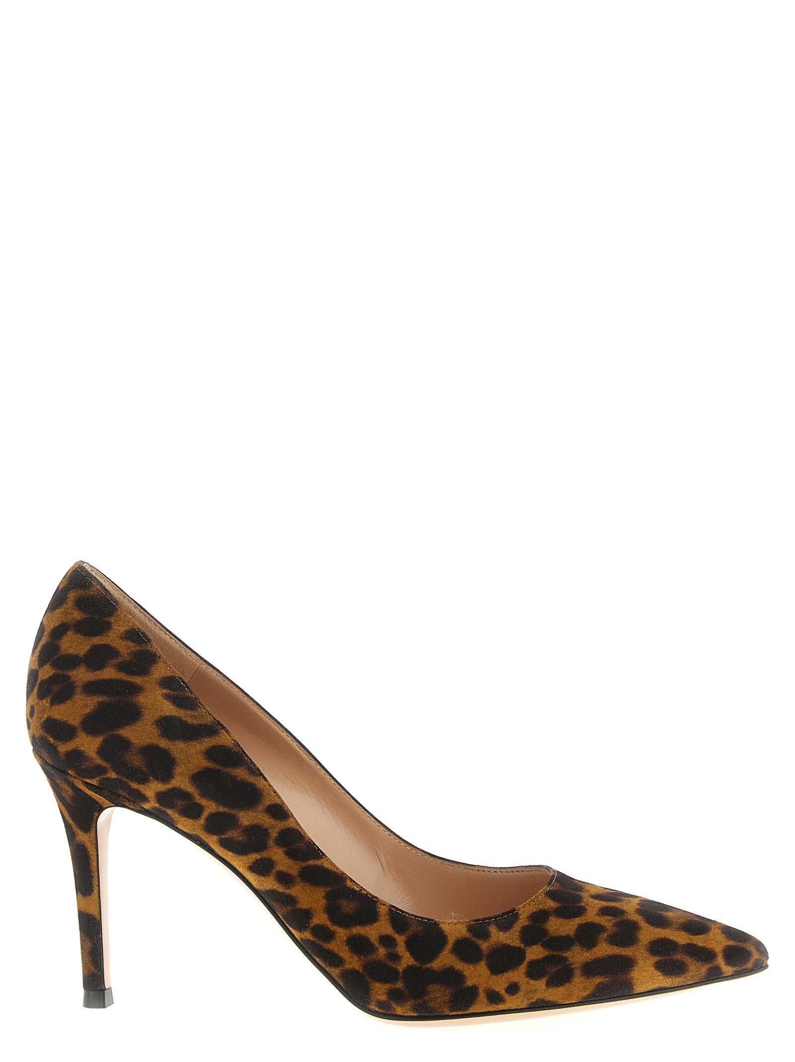 Gianvito Rossi Multicolor Suede Leather High Heel Women's Pumps