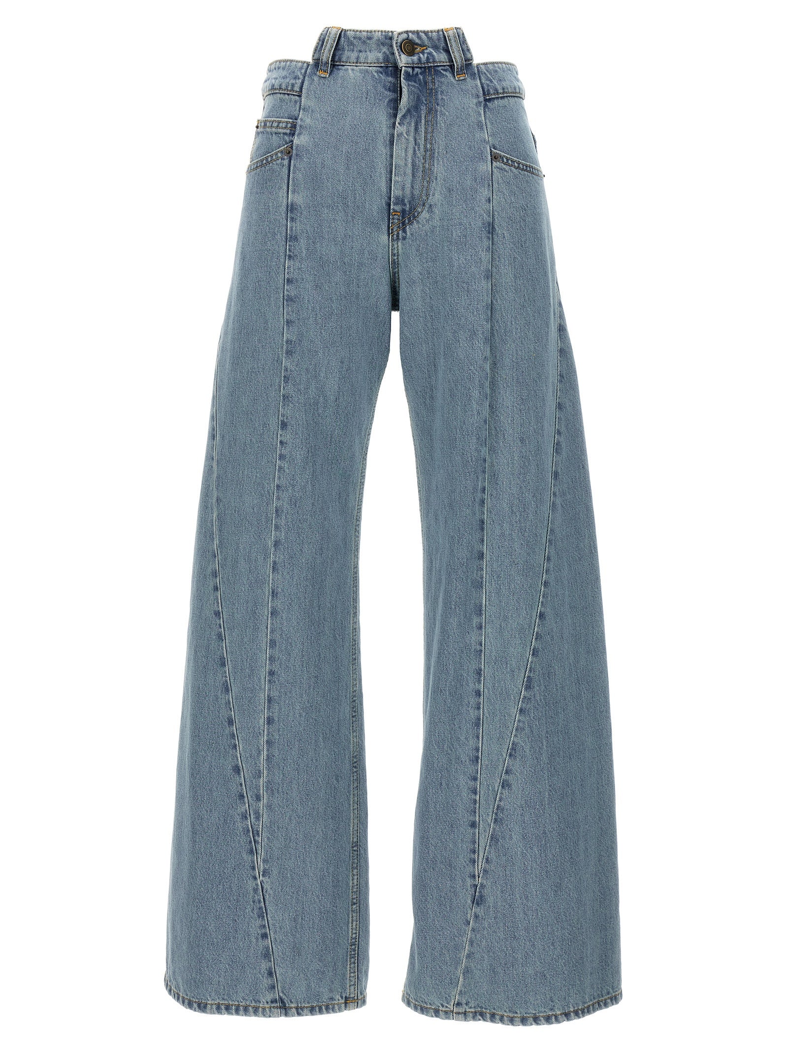 Maison Margiela Blue Cotton Jeans Women's Denim